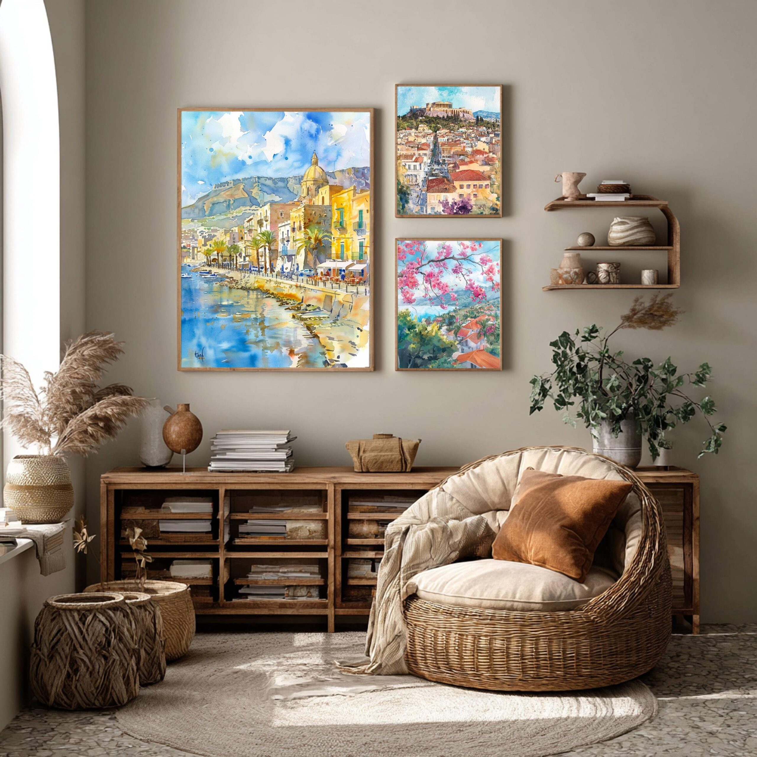 Trapani Sicily Italy Watercolor: Italian Travel Art Poster - Image 6