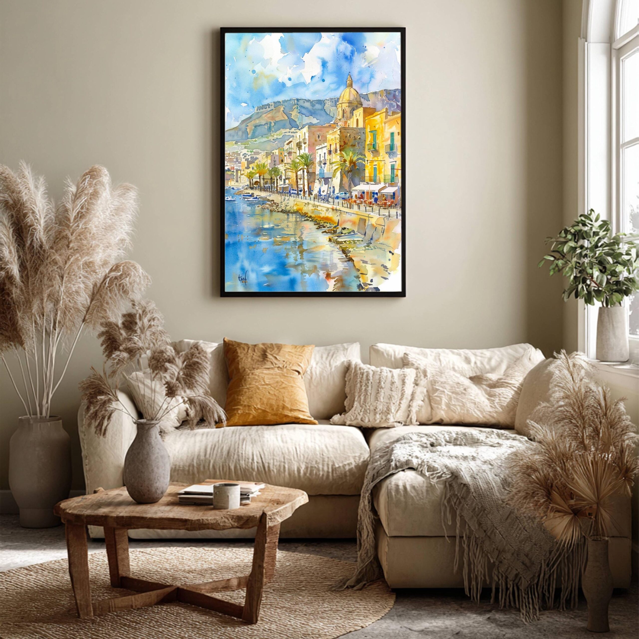 Trapani Sicily Italy Watercolor: Italian Travel Art Poster - Image 8