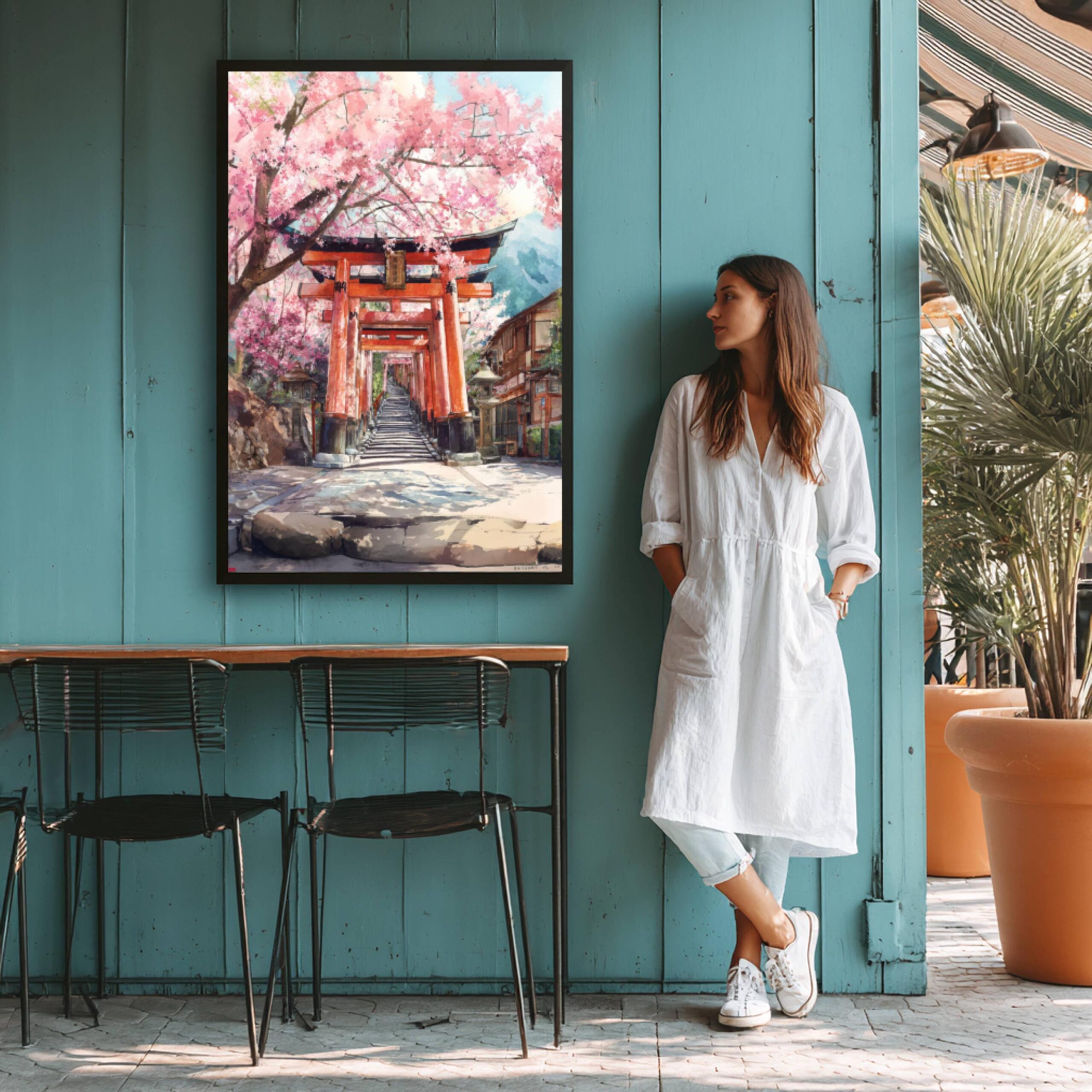 Fushimi Inari 1000 Gates Japan Asia Watercolor Print: Japanese Travel Art Poster - Image 8