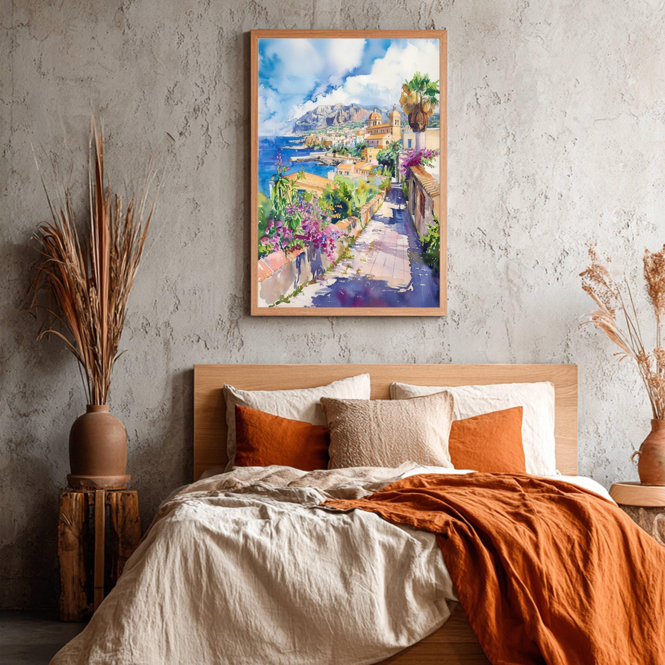 San Vito Lo Capo Sicily Italy Watercolor: Italian Travel Art Poster - Image 9