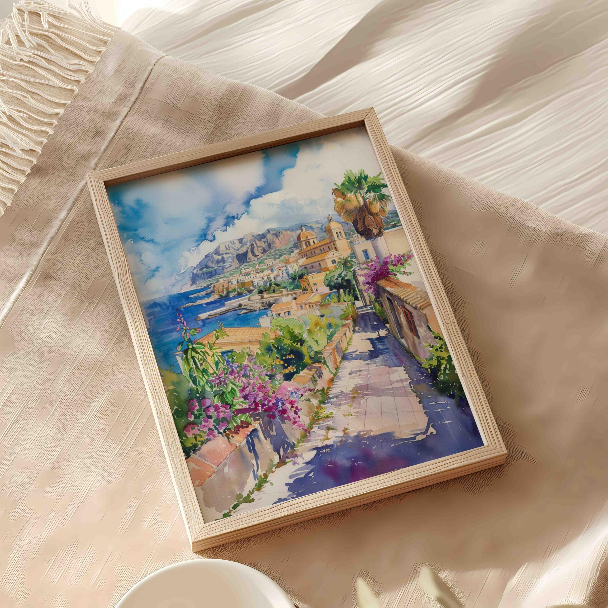 San Vito Lo Capo Sicily Italy Watercolor: Italian Travel Art Poster - Image 10