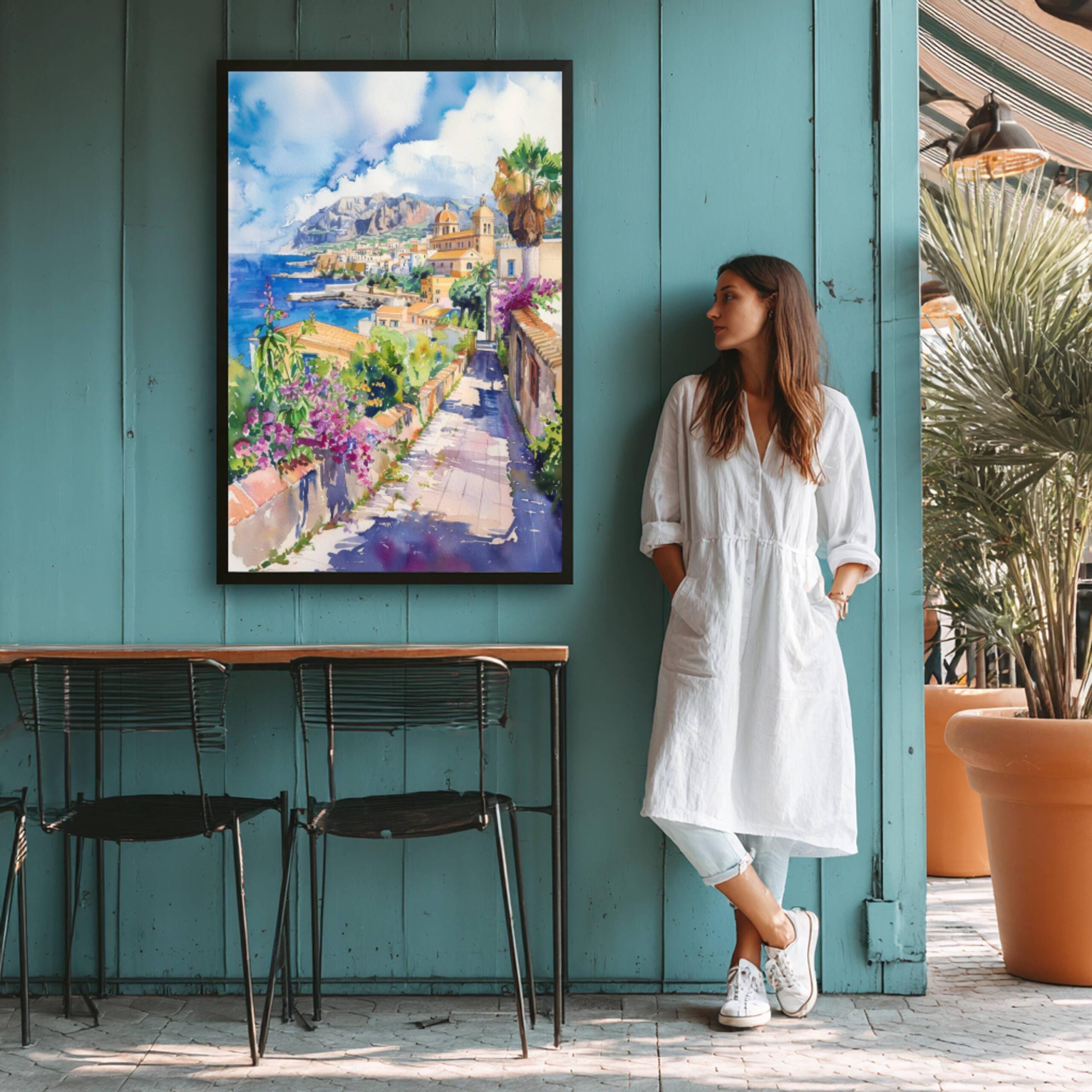 San Vito Lo Capo Sicily Italy Watercolor: Italian Travel Art Poster - Image 7