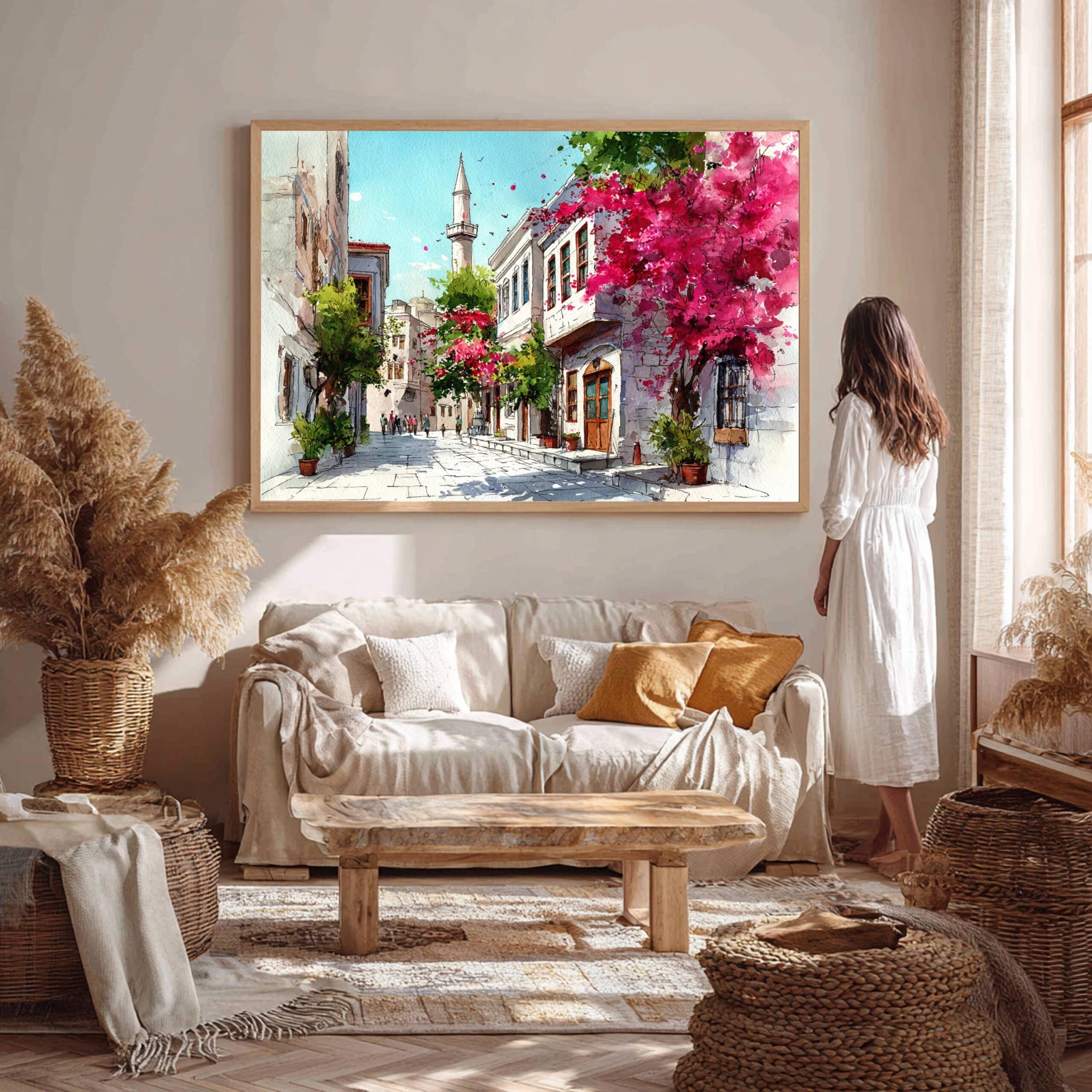 Bodrum Turkey Watercolor Print: Türkiye Europe Travel Art Poster - Image 6