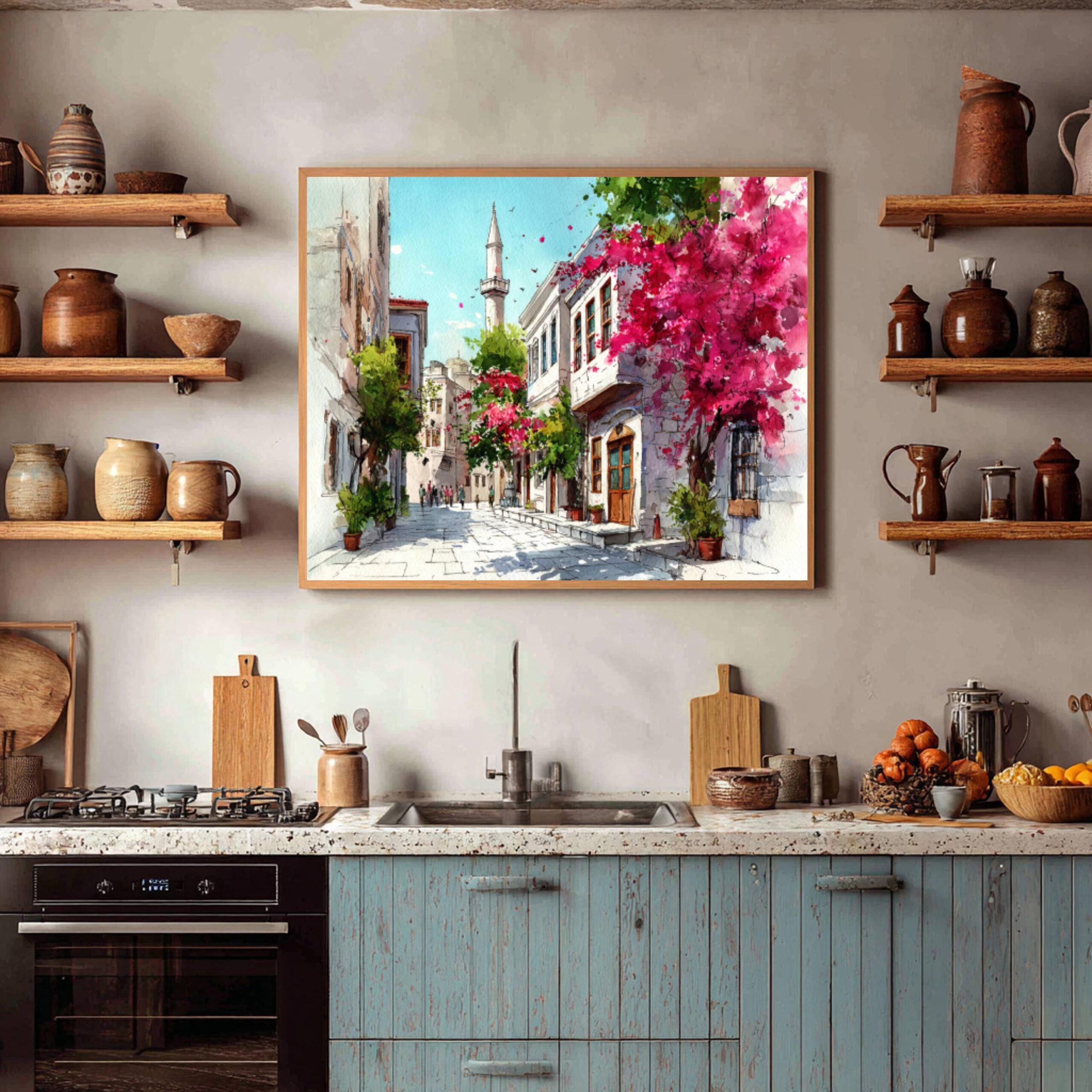 Bodrum Turkey Watercolor Print: Türkiye Europe Travel Art Poster - Image 8