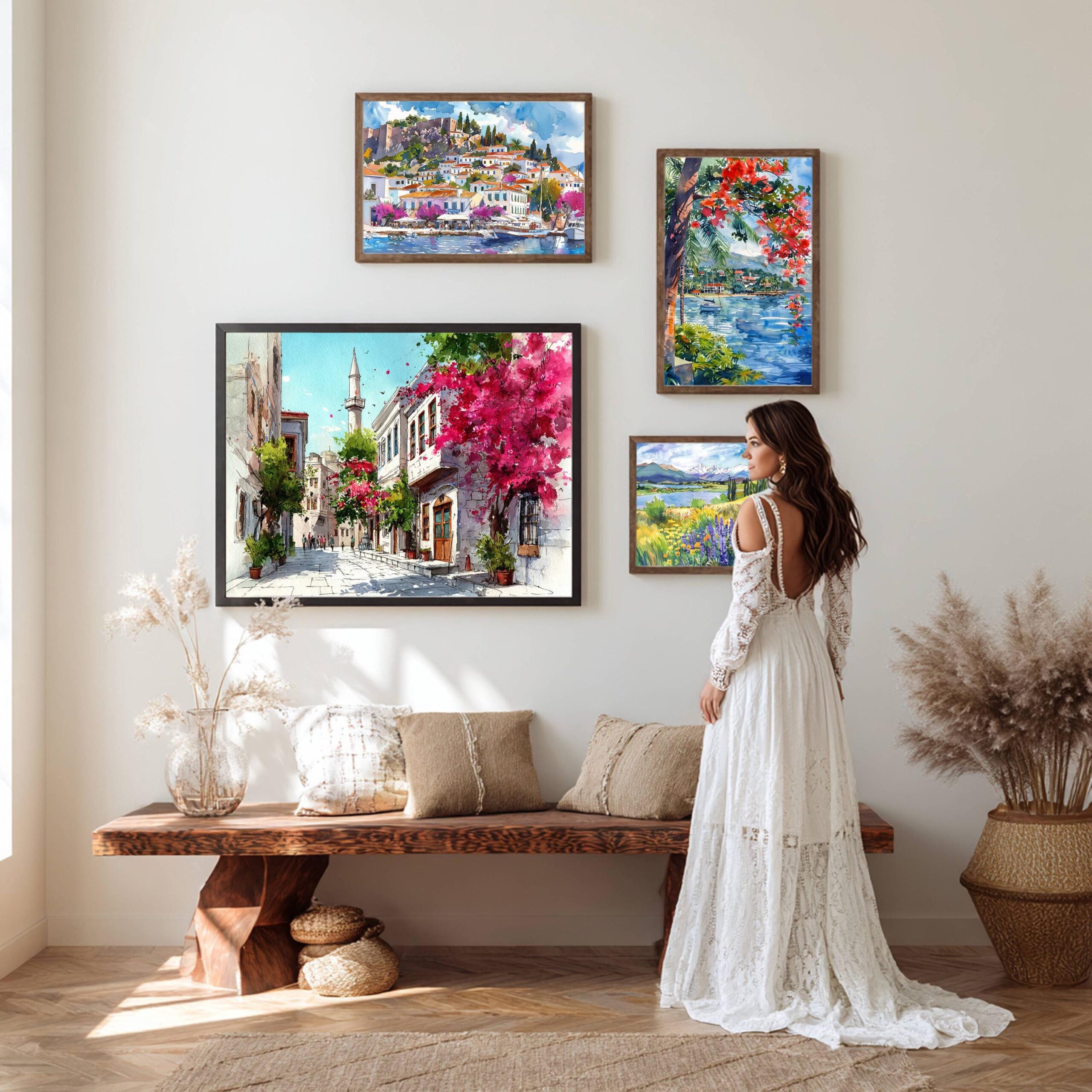 Bodrum Turkey Watercolor Print: Türkiye Europe Travel Art Poster - Image 10