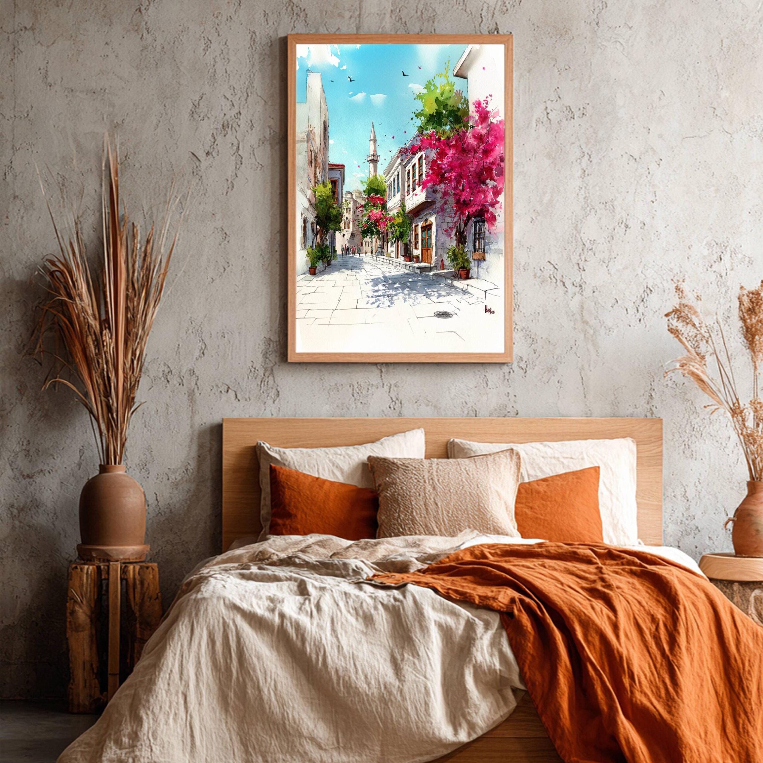 Bodrum Turkey Watercolor Print: Türkiye Europe Travel Art Poster - Image 5