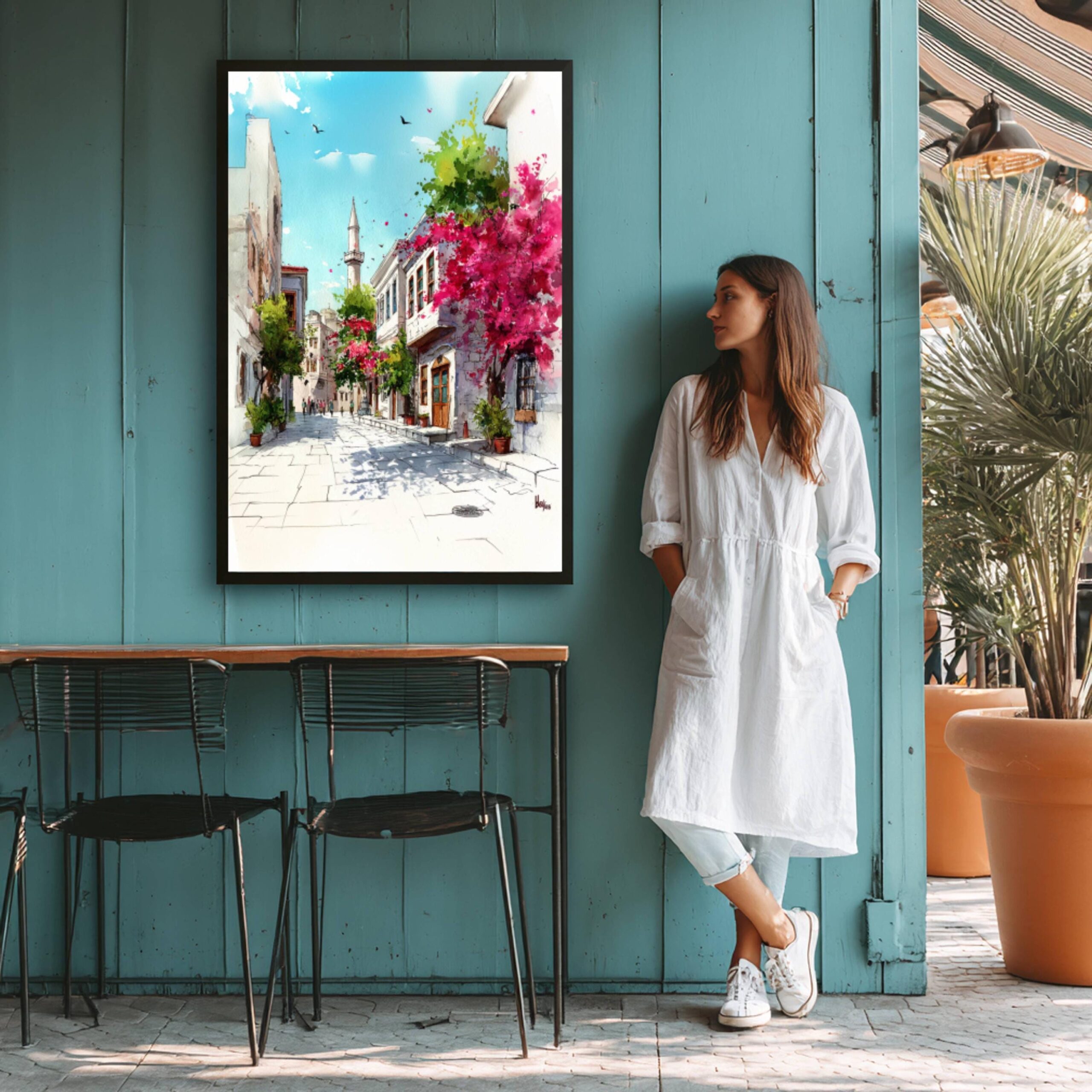 Bodrum Turkey Watercolor Print: Türkiye Europe Travel Art Poster - Image 9