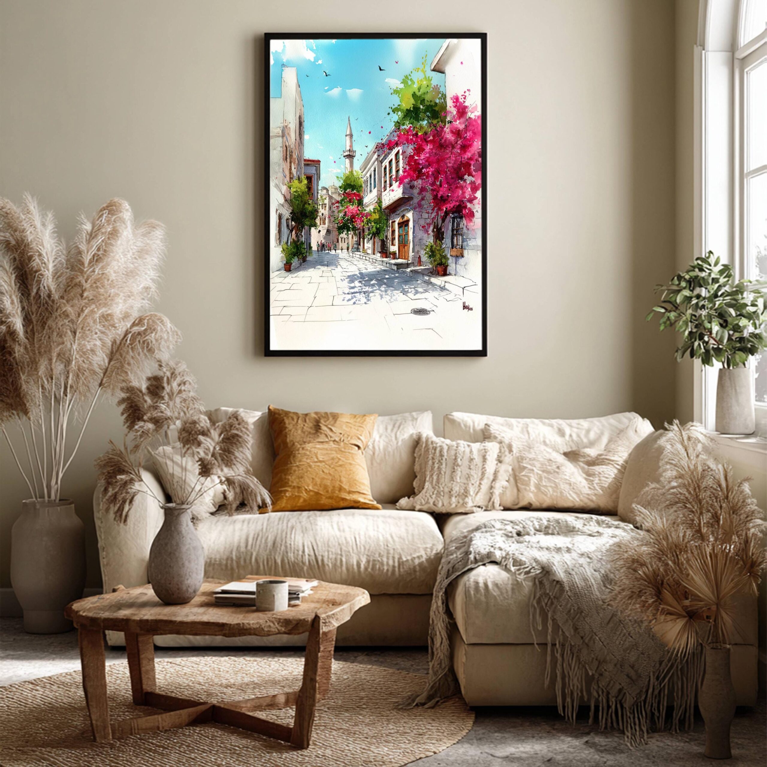 Bodrum Turkey Watercolor Print: Türkiye Europe Travel Art Poster - Image 8