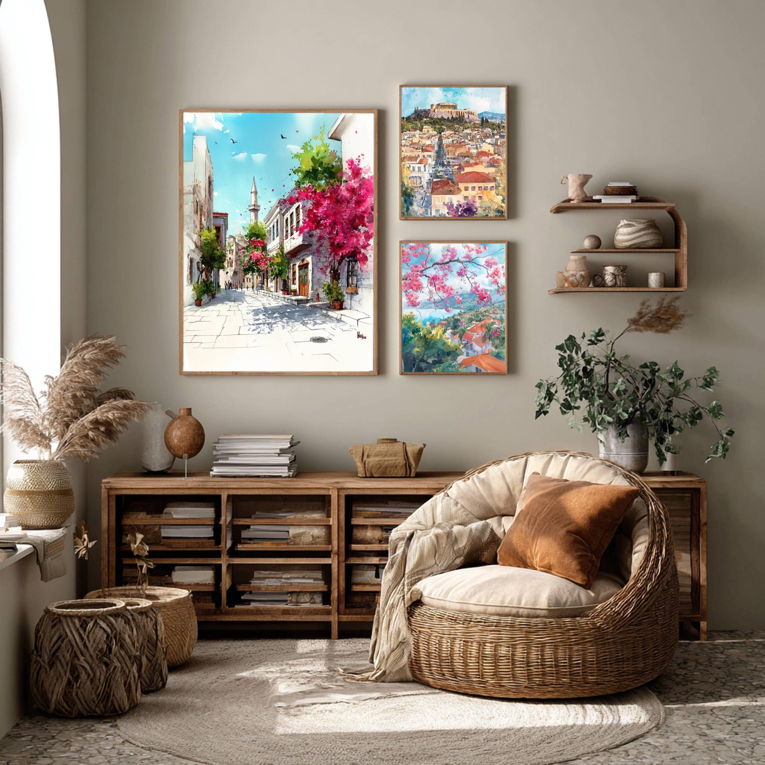 Bodrum Turkey Watercolor Print: Türkiye Europe Travel Art Poster - Image 7