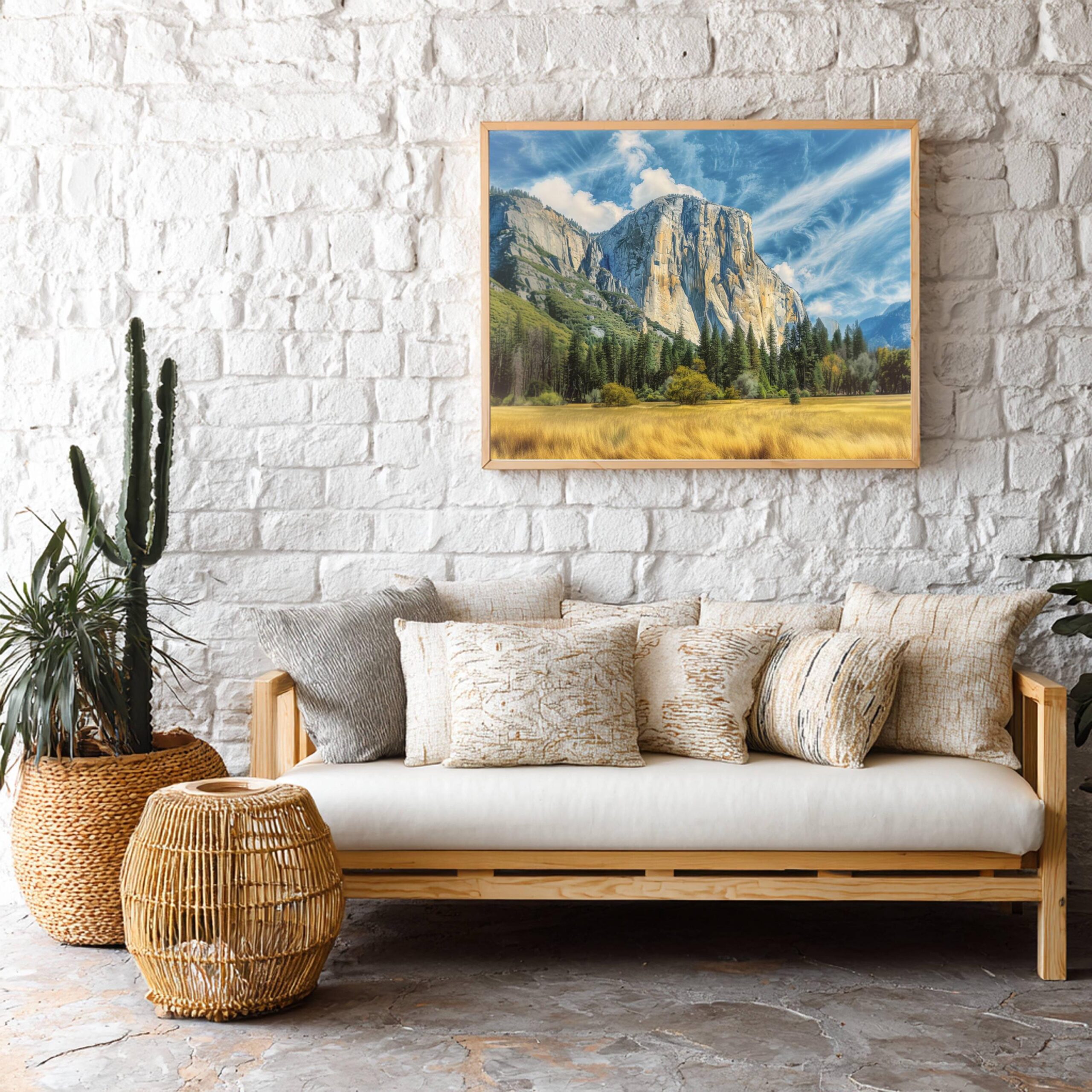 El Capitan Mountain Yosemite National Park California Watercolor: USA Travel Art Poster - Image 4