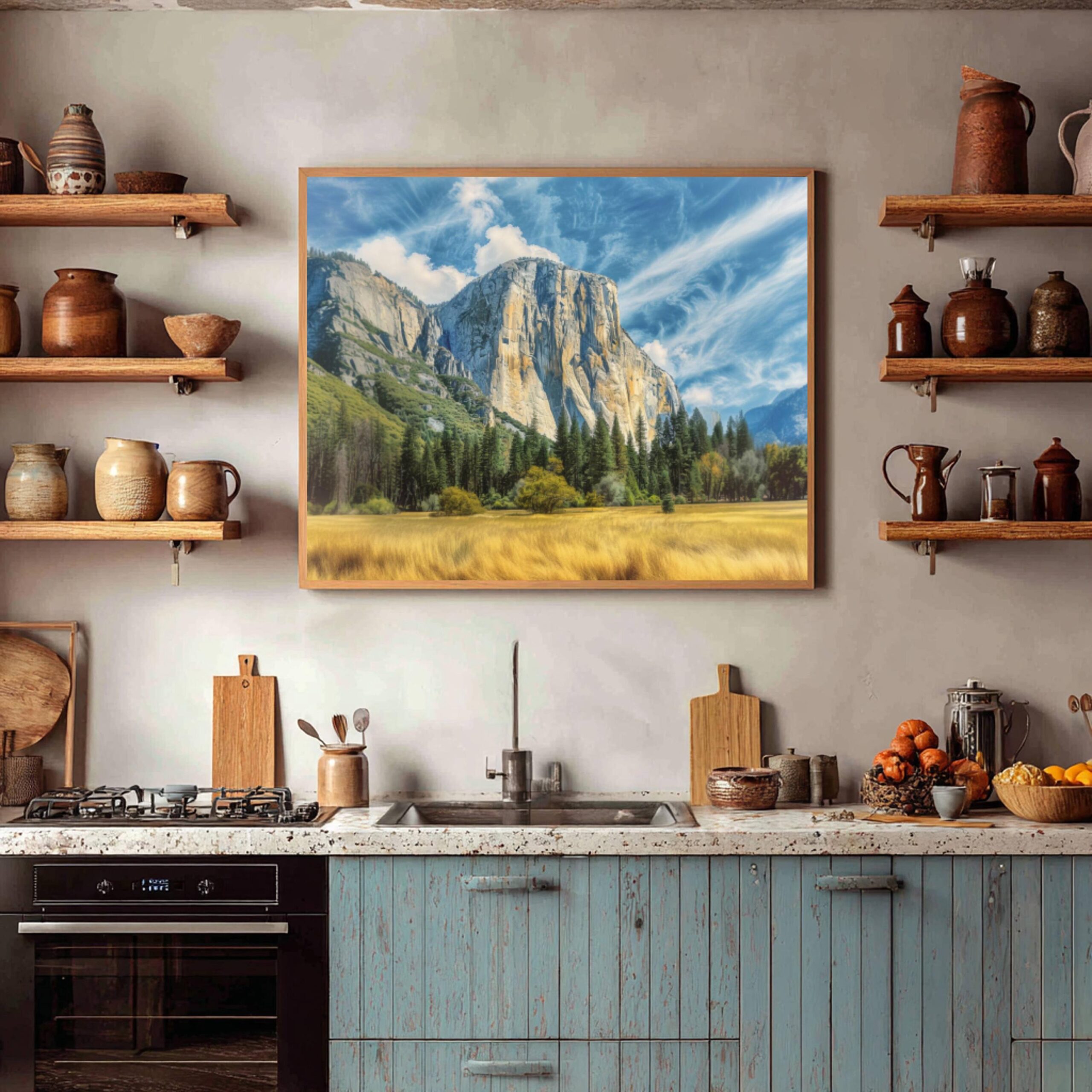El Capitan Mountain Yosemite National Park California Watercolor: USA Travel Art Poster - Image 7