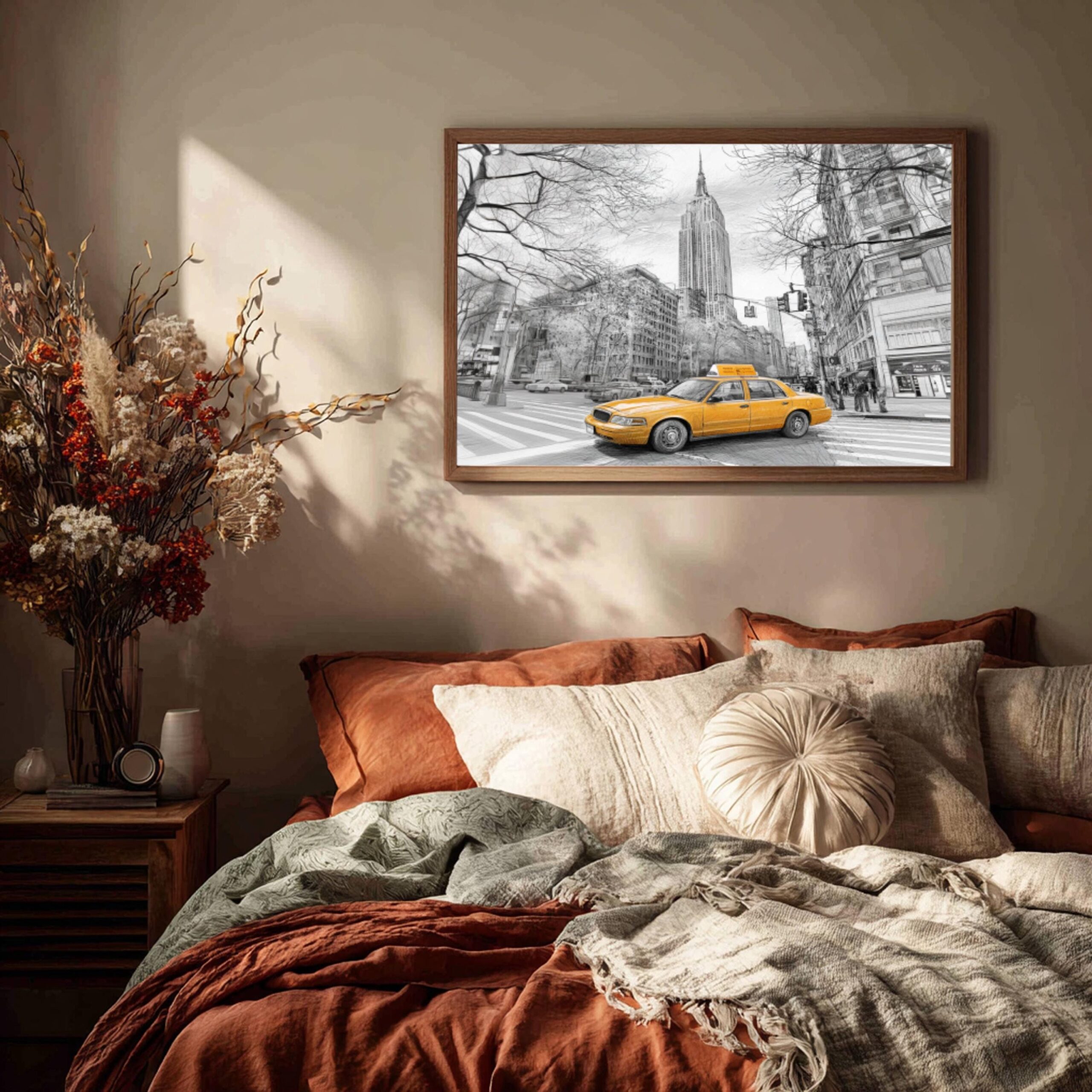 Empire State Building New York Pencil Sketch: USA Travel Poster - Image 9