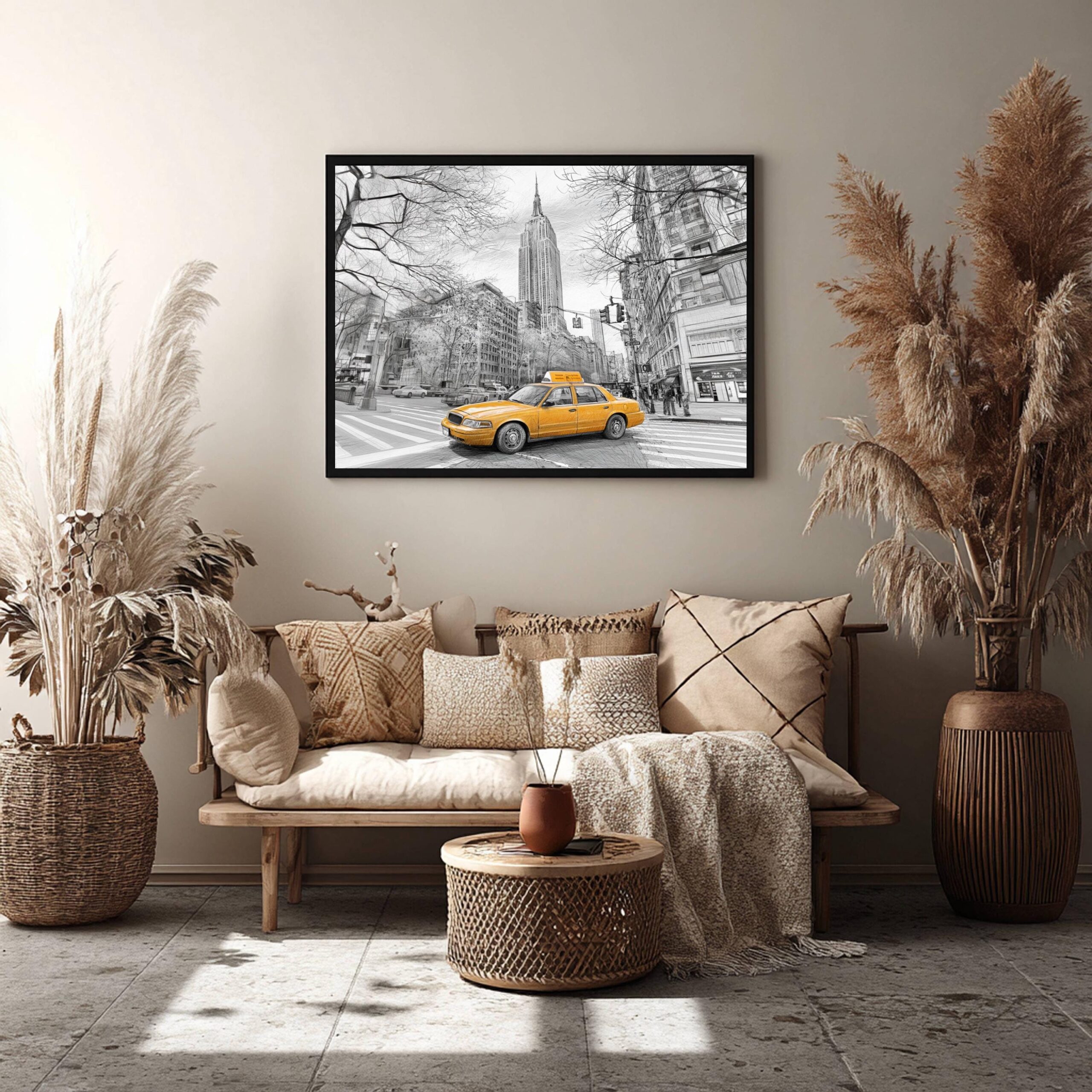 Empire State Building New York Pencil Sketch: USA Travel Poster - Image 7