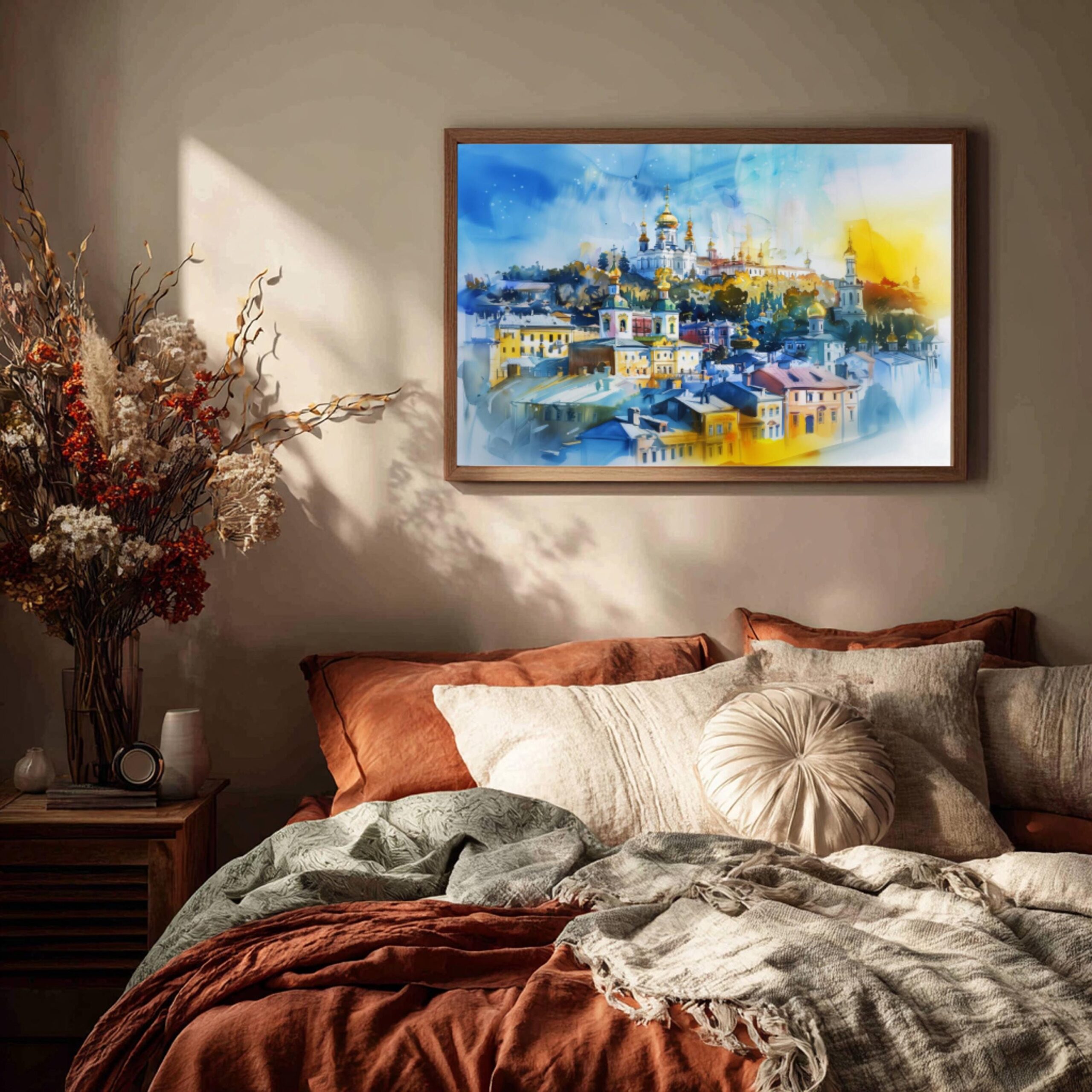 Kyiv-Pechersk Lavra Ukraine Europe Watercolor Print: Travel Art Poster - Image 9