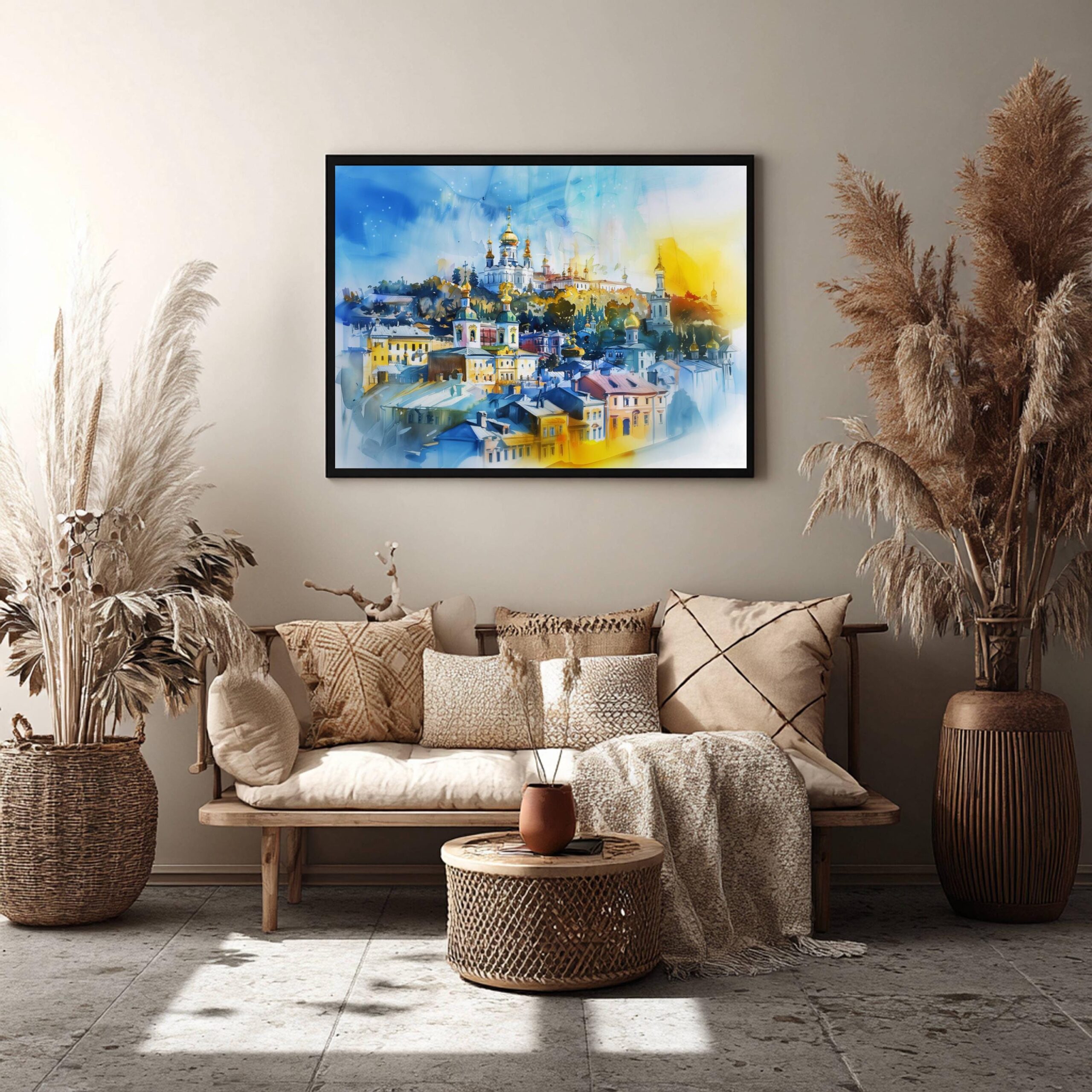 Kyiv-Pechersk Lavra Ukraine Europe Watercolor Print: Travel Art Poster - Image 7
