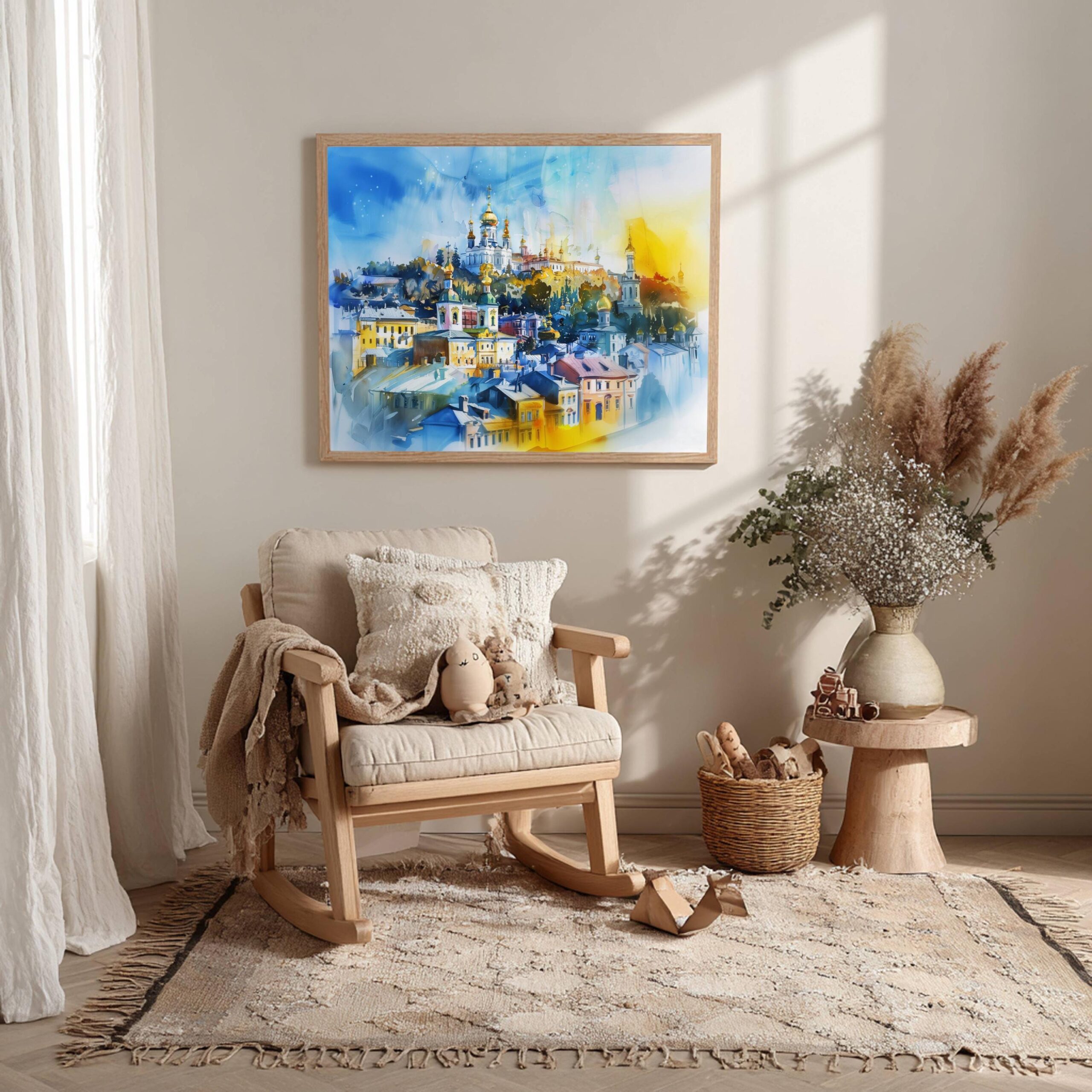 Kyiv-Pechersk Lavra Ukraine Europe Watercolor Print: Travel Art Poster - Image 3