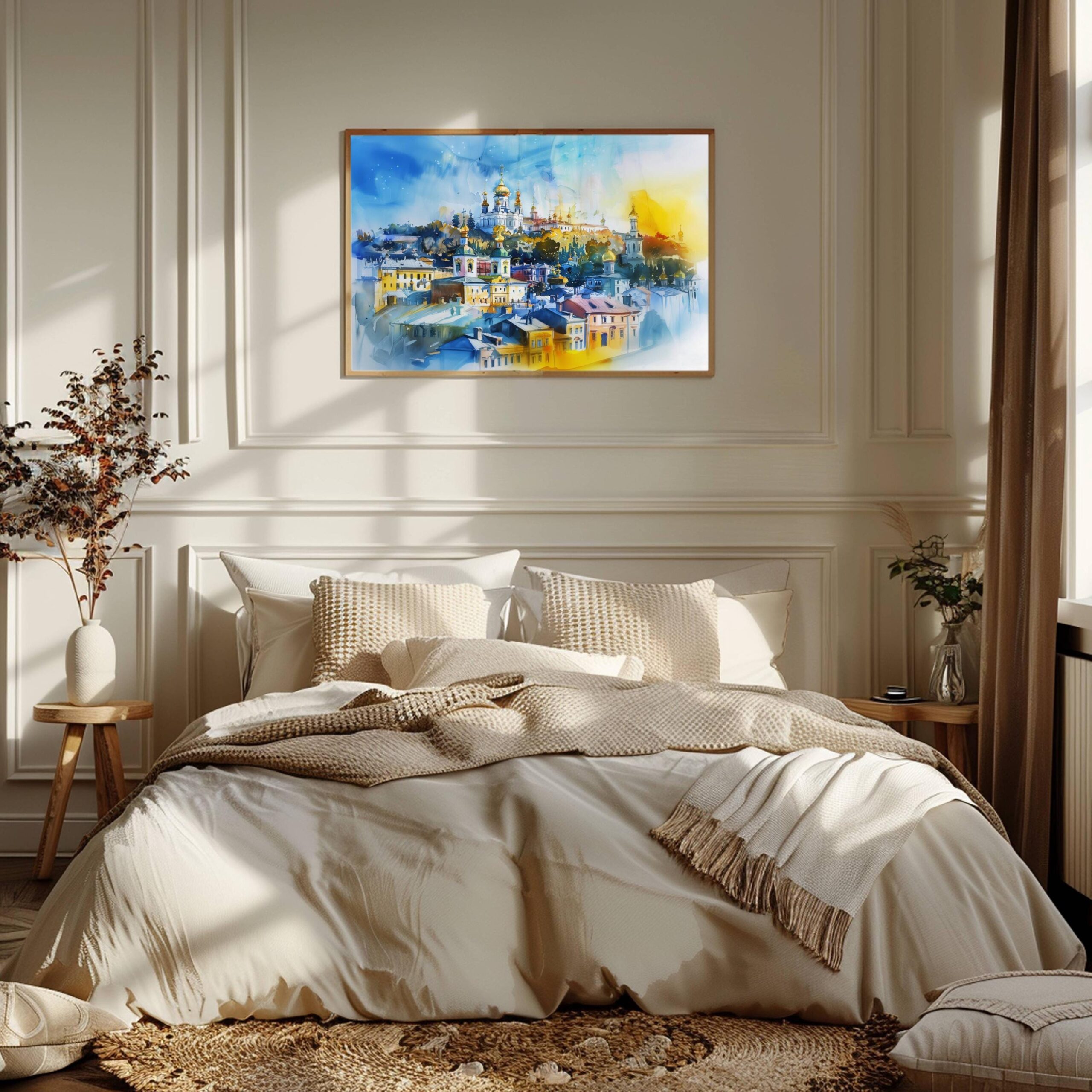 Kyiv-Pechersk Lavra Ukraine Europe Watercolor Print: Travel Art Poster - Image 5