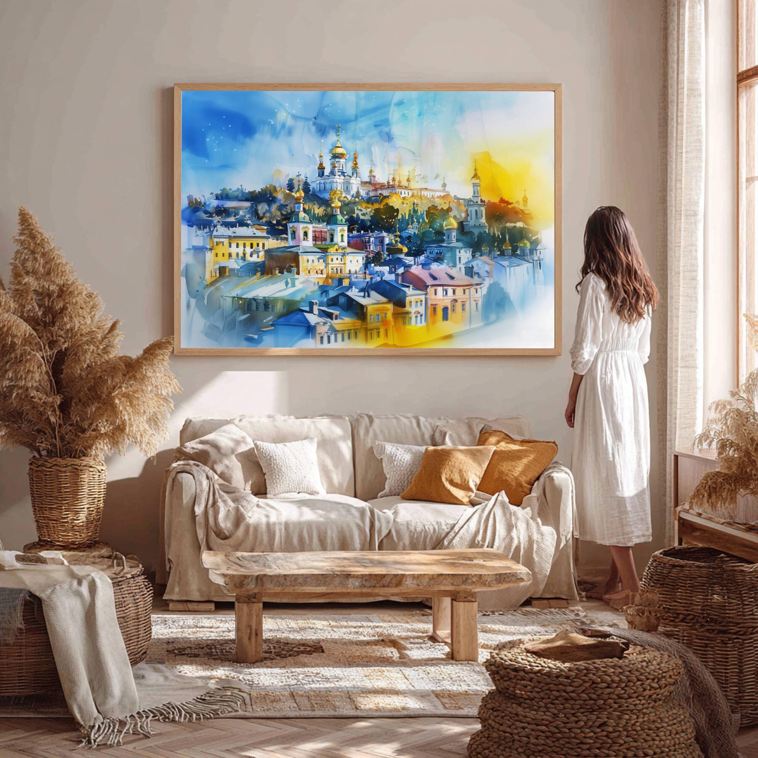 Kyiv-Pechersk Lavra Ukraine Europe Watercolor Print: Travel Art Poster - Image 6