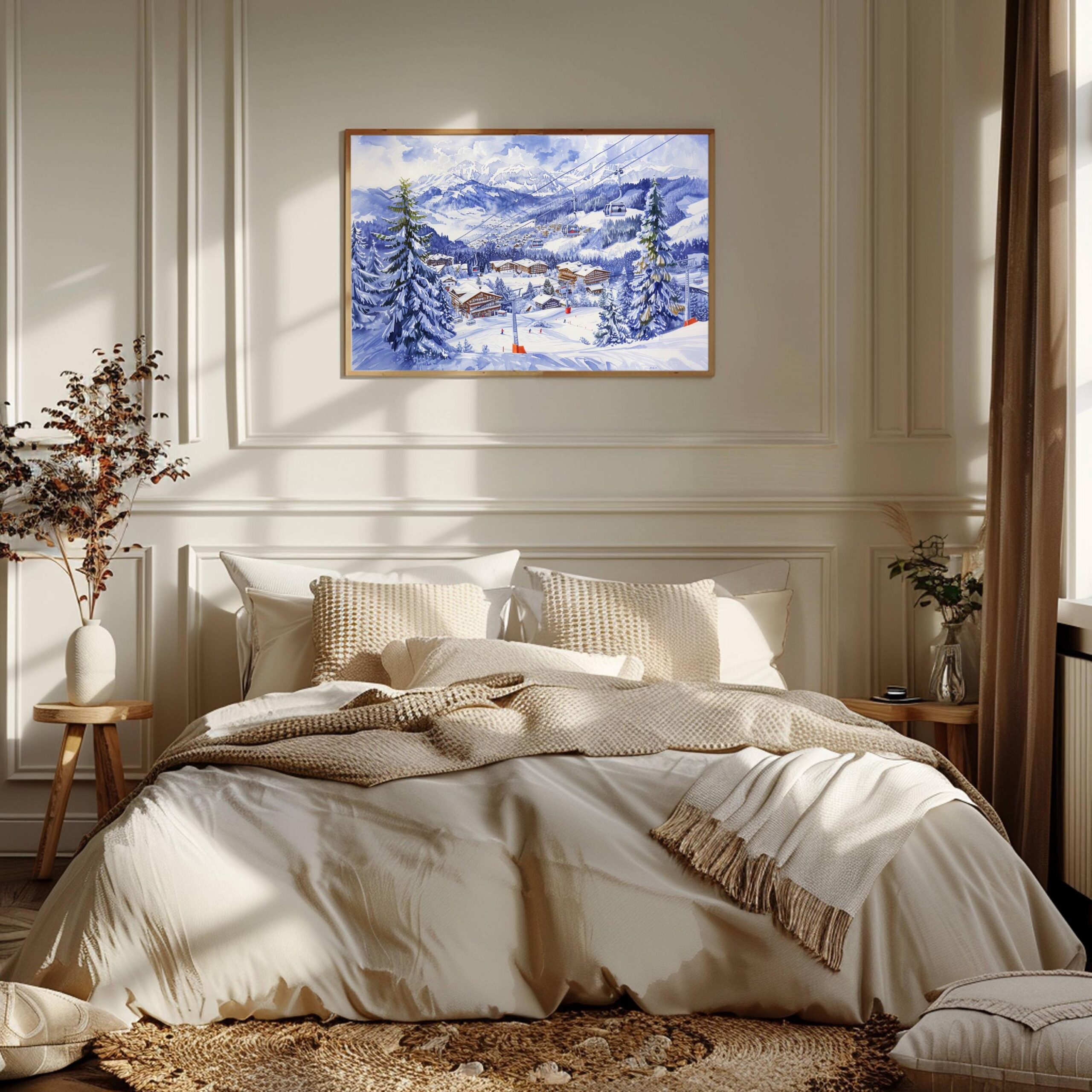Gstaad Switzerland Europe Watercolor Print: Vacation Travel Art Poster - Image 3