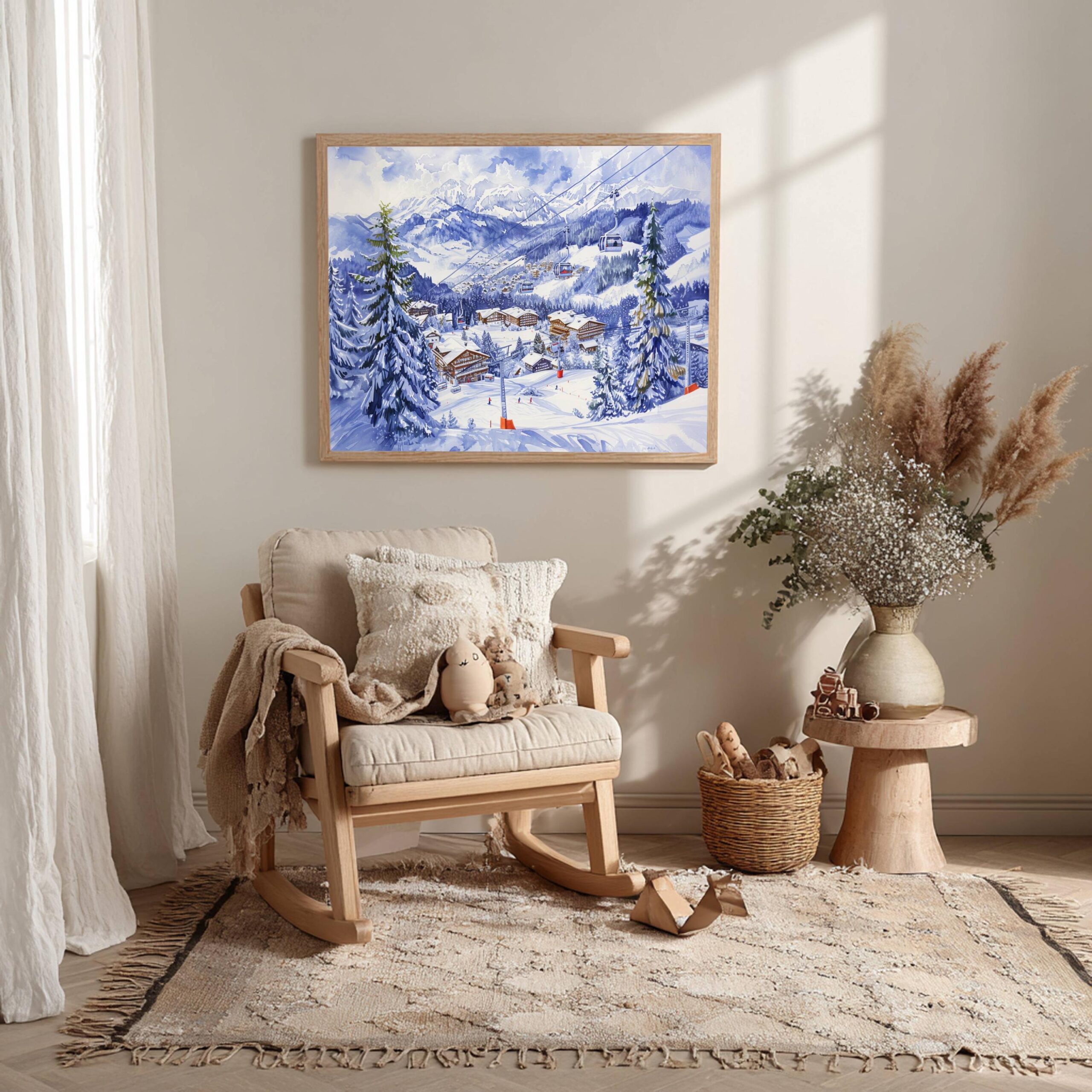 Gstaad Switzerland Europe Watercolor Print: Vacation Travel Art Poster - Image 10