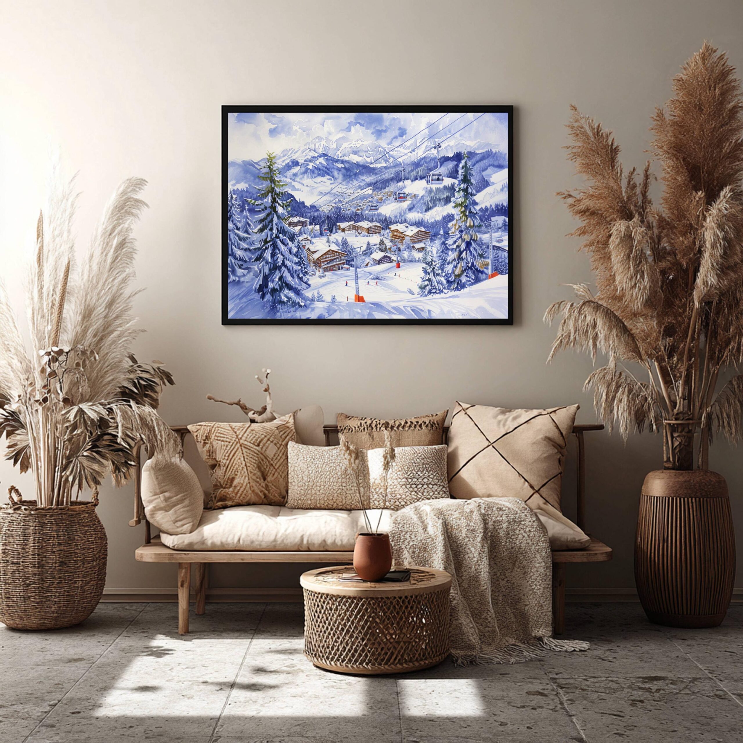 Gstaad Switzerland Europe Watercolor Print: Vacation Travel Art Poster - Image 8