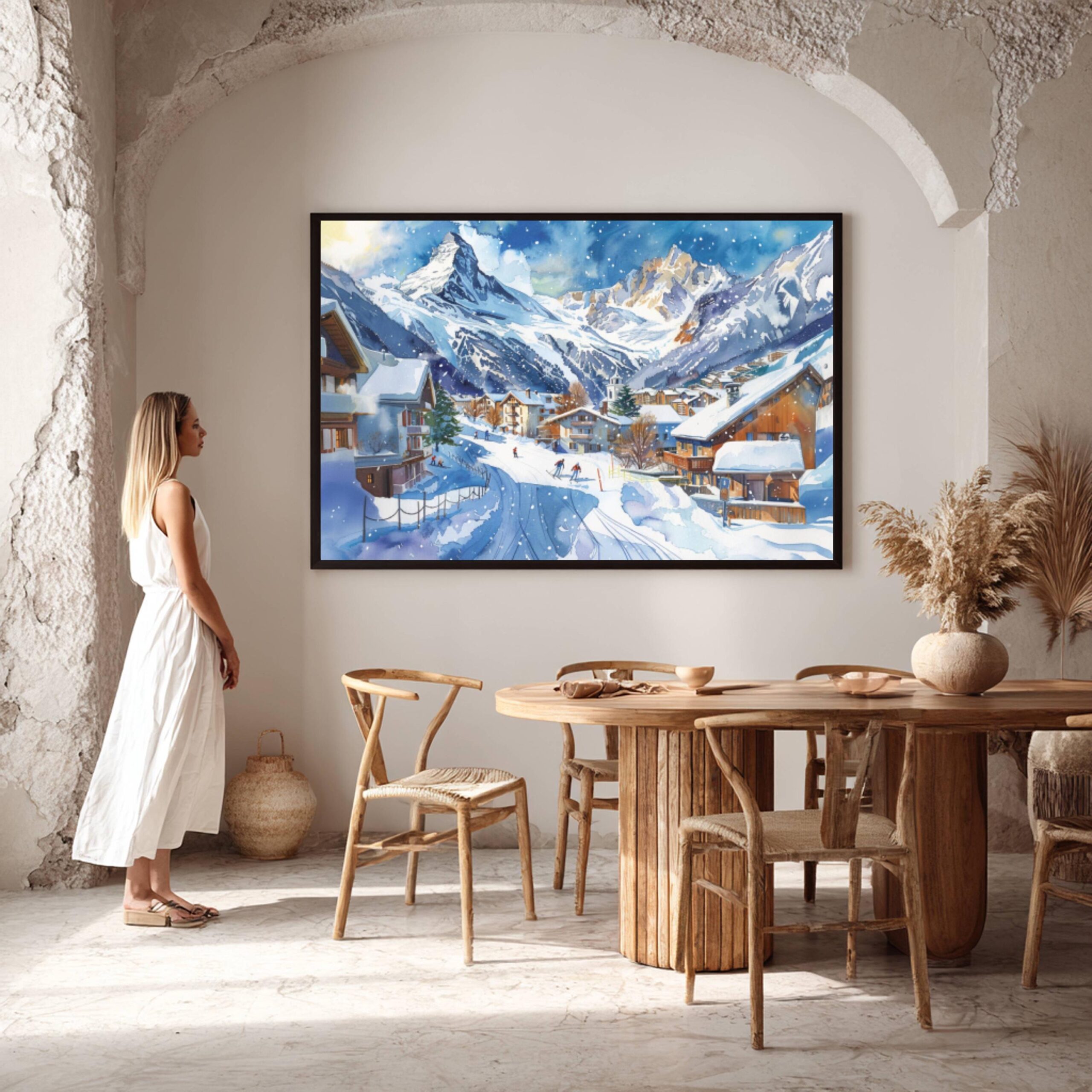 Chamonix France Watercolor Print: Europe Travel Art Poster - Image 6