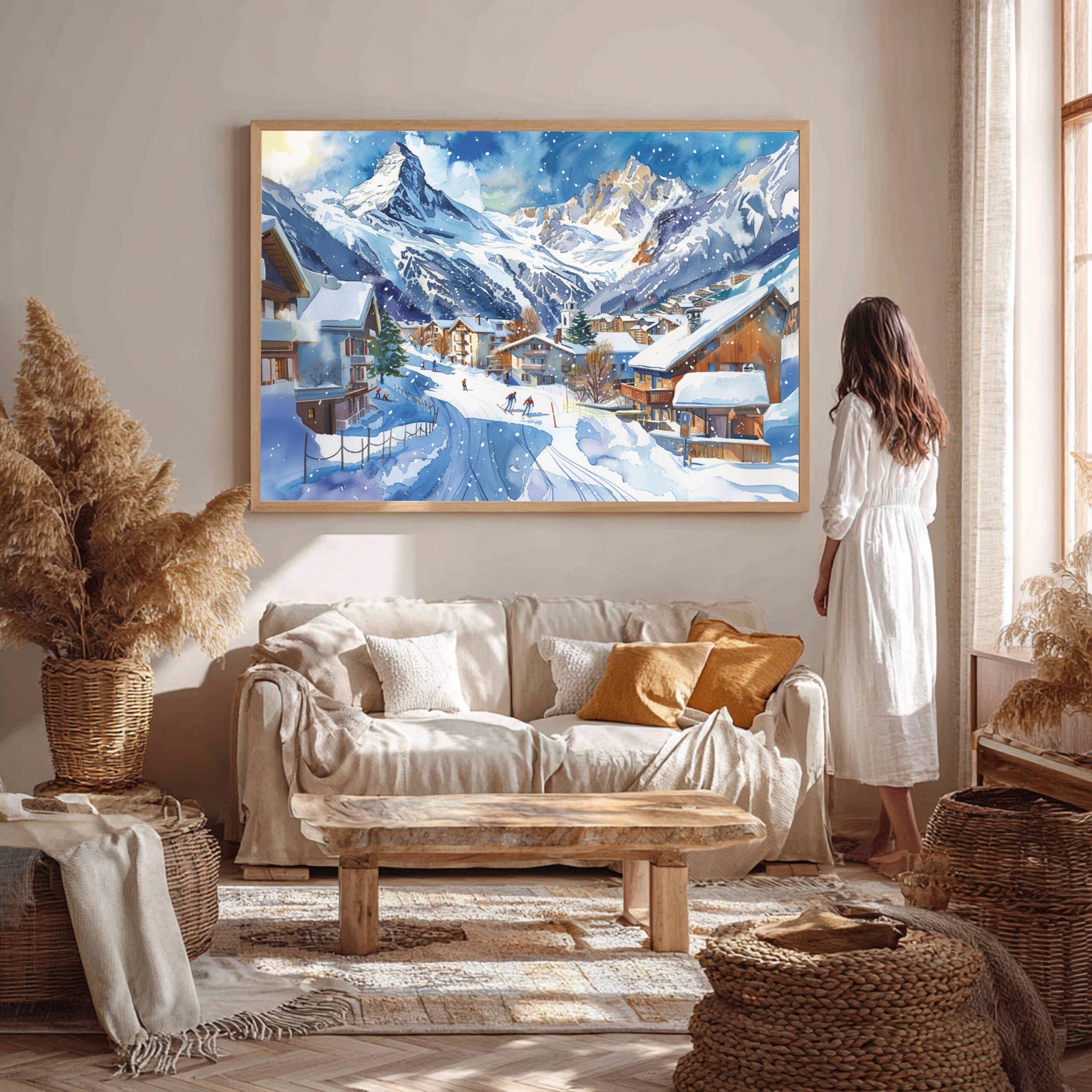 Chamonix France Watercolor Print: Europe Travel Art Poster - Image 5