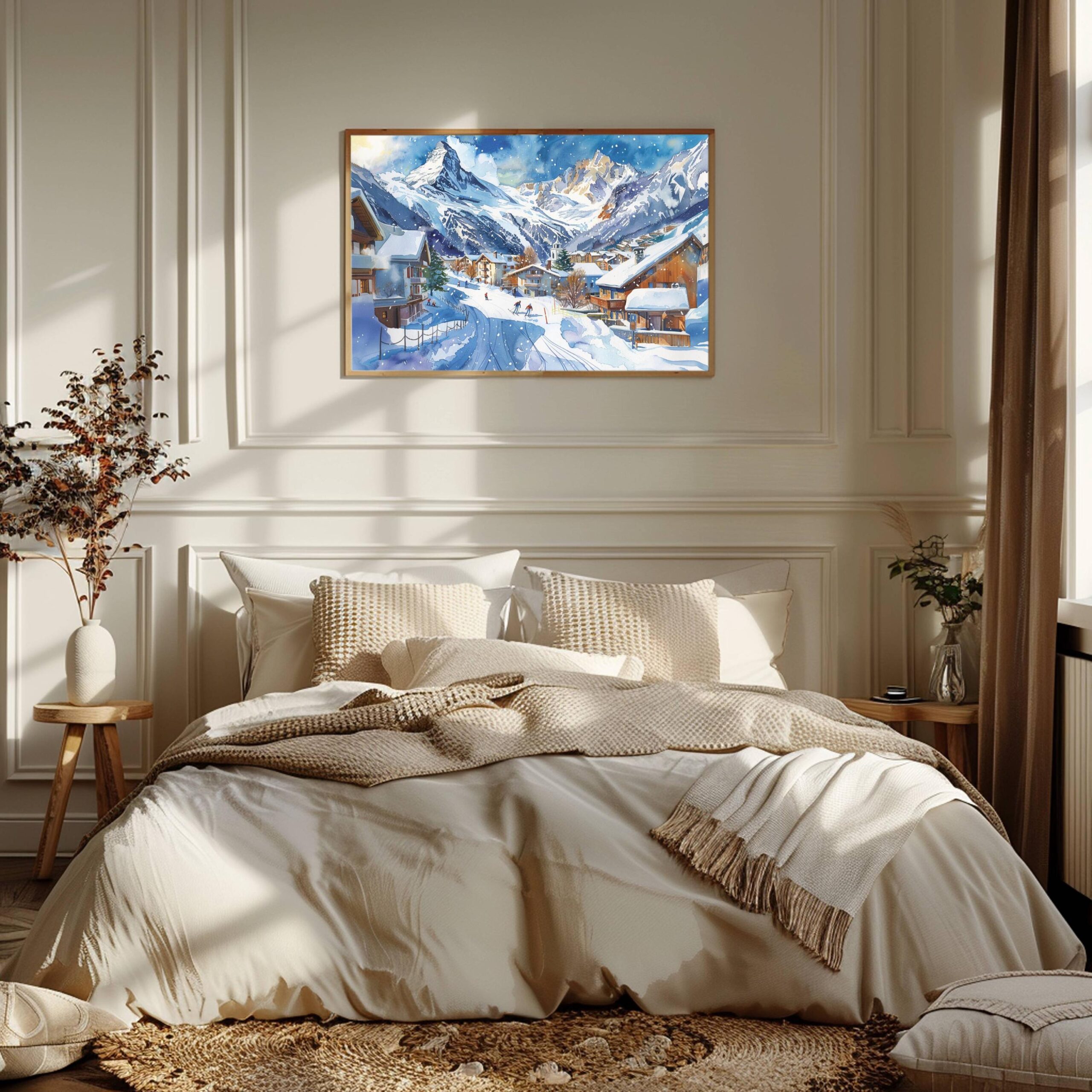 Chamonix France Watercolor Print: Europe Travel Art Poster - Image 3
