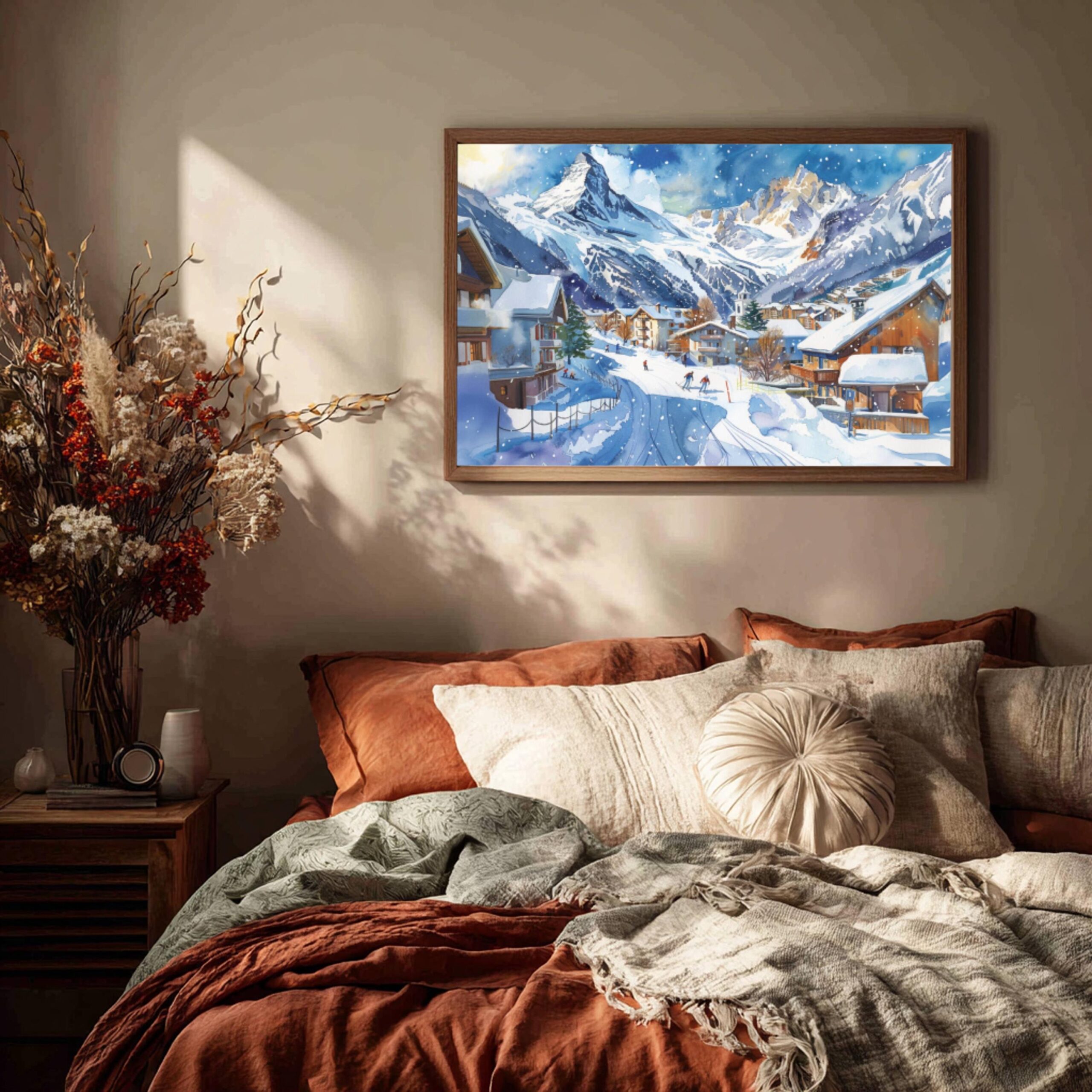 Chamonix France Watercolor Print: Europe Travel Art Poster - Image 4