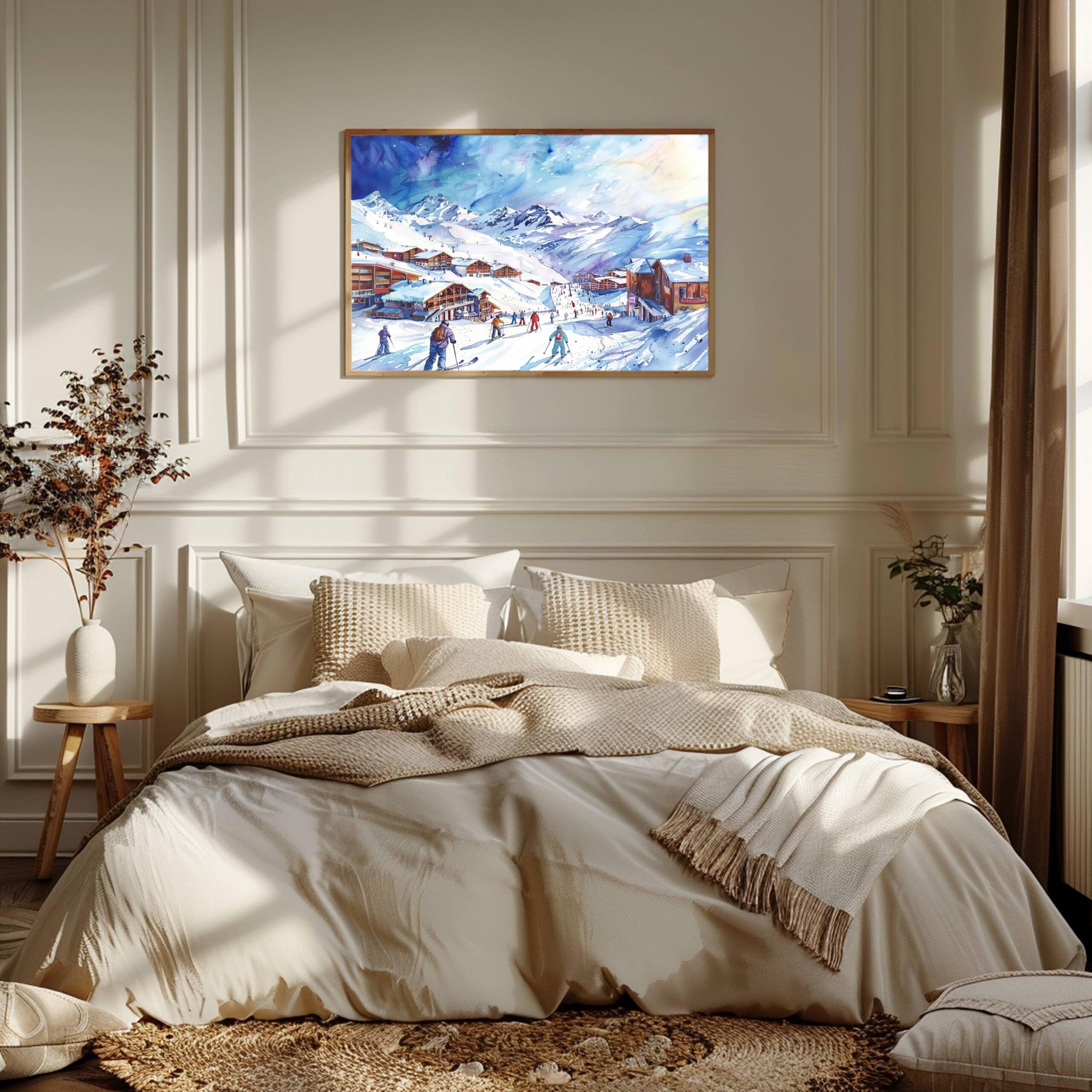 Val Thorens France Watercolor Print: Europe Travel Art Poster - Image 4