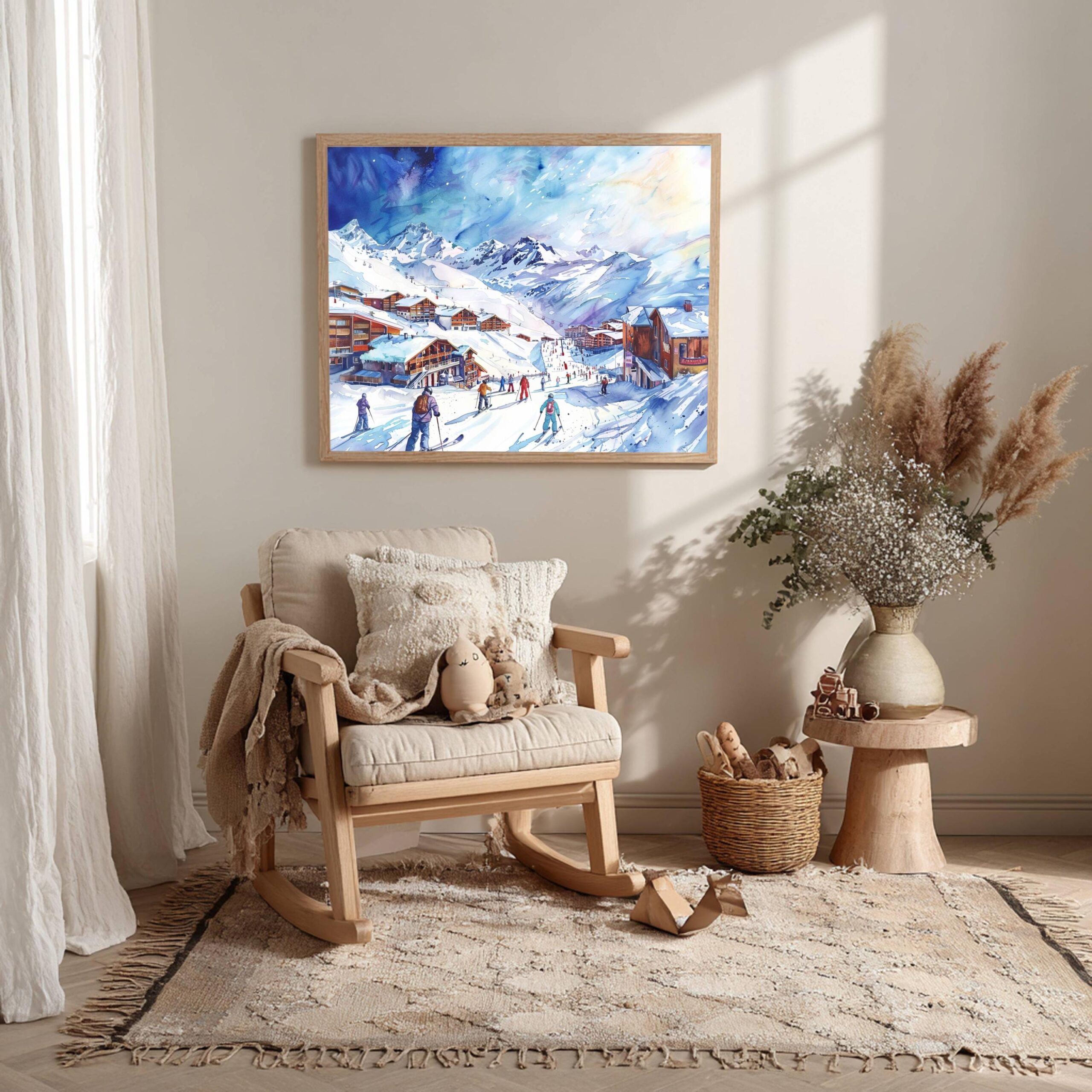 Val Thorens France Watercolor Print: Europe Travel Art Poster - Image 10