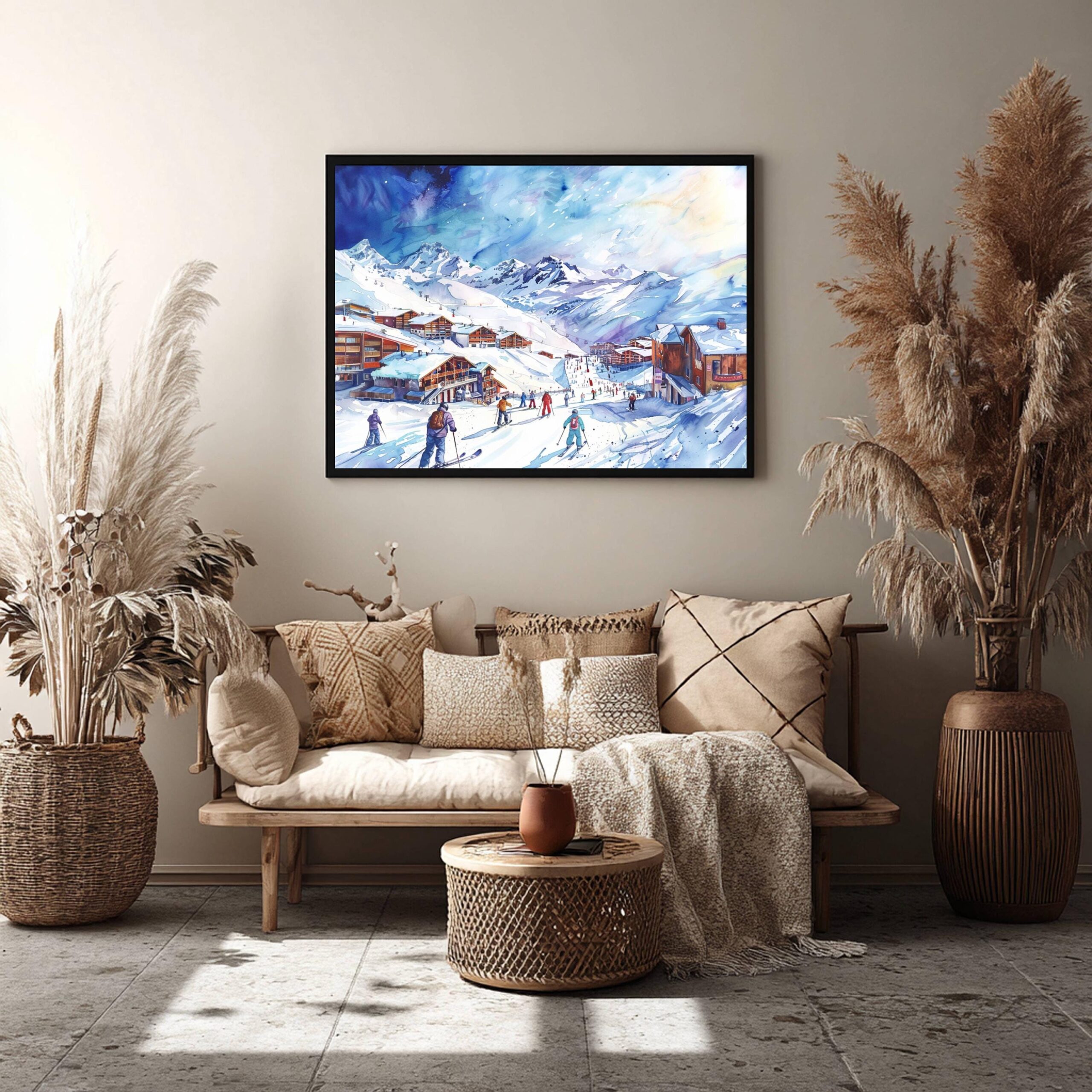 Val Thorens France Watercolor Print: Europe Travel Art Poster - Image 8
