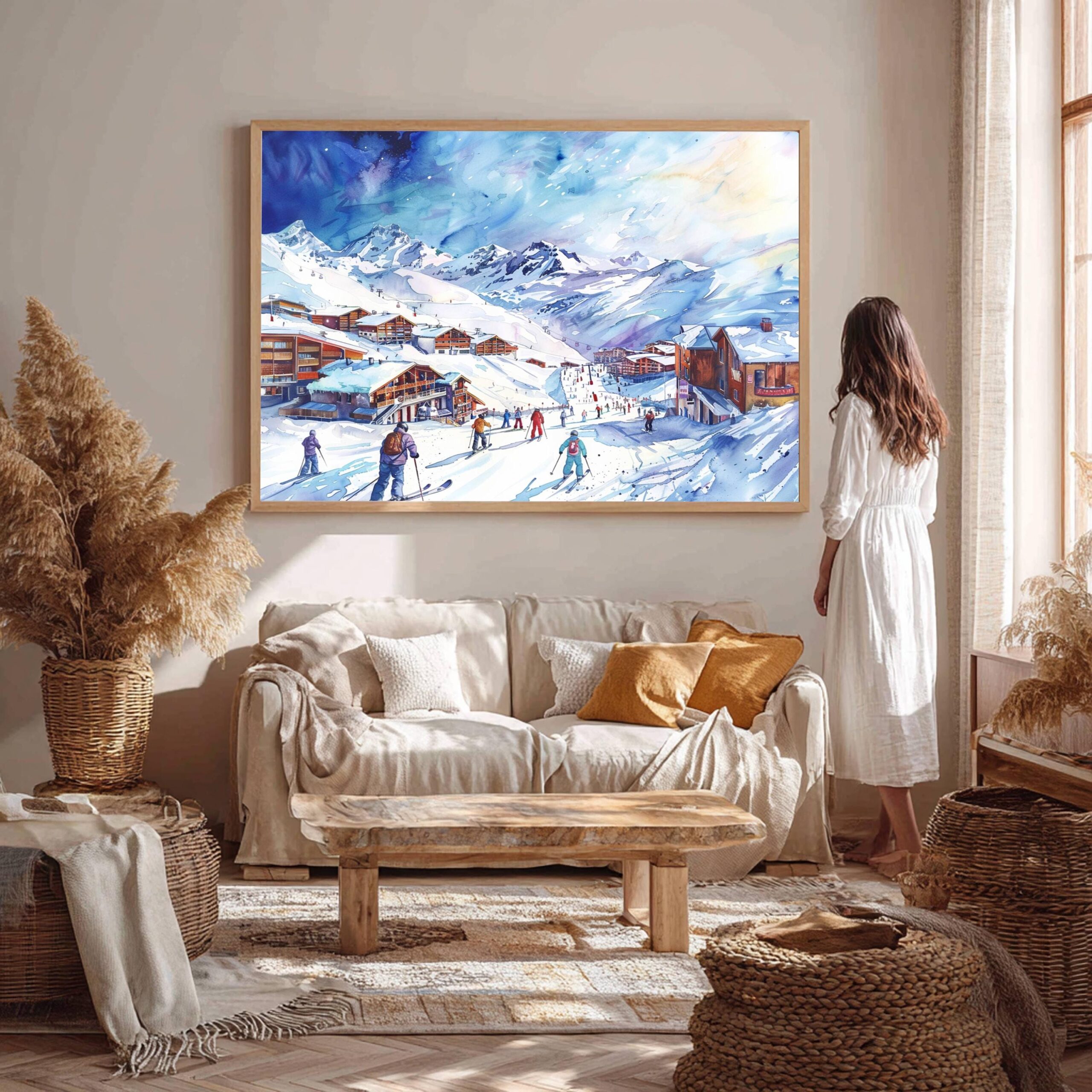 Val Thorens France Watercolor Print: Europe Travel Art Poster - Image 5