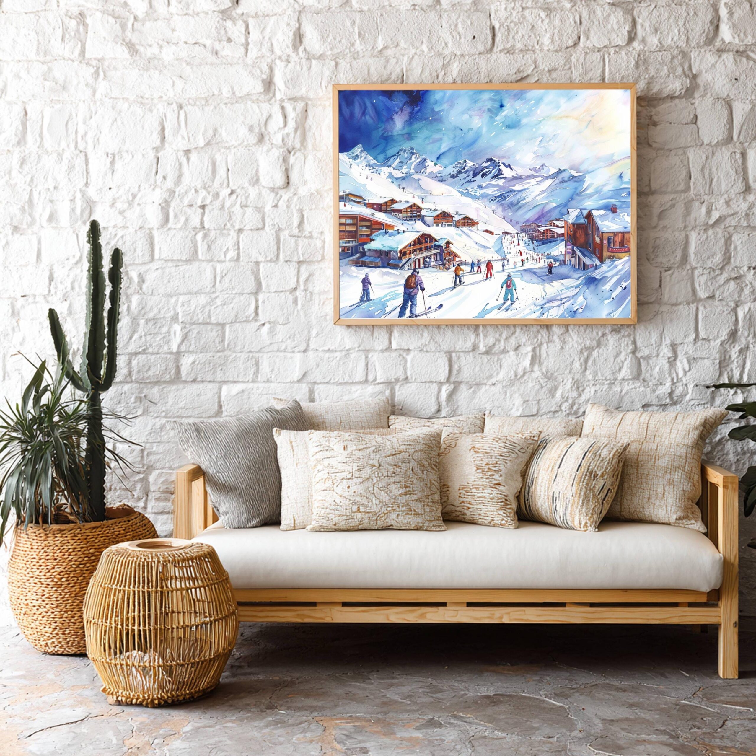 Val Thorens France Watercolor Print: Europe Travel Art Poster - Image 9