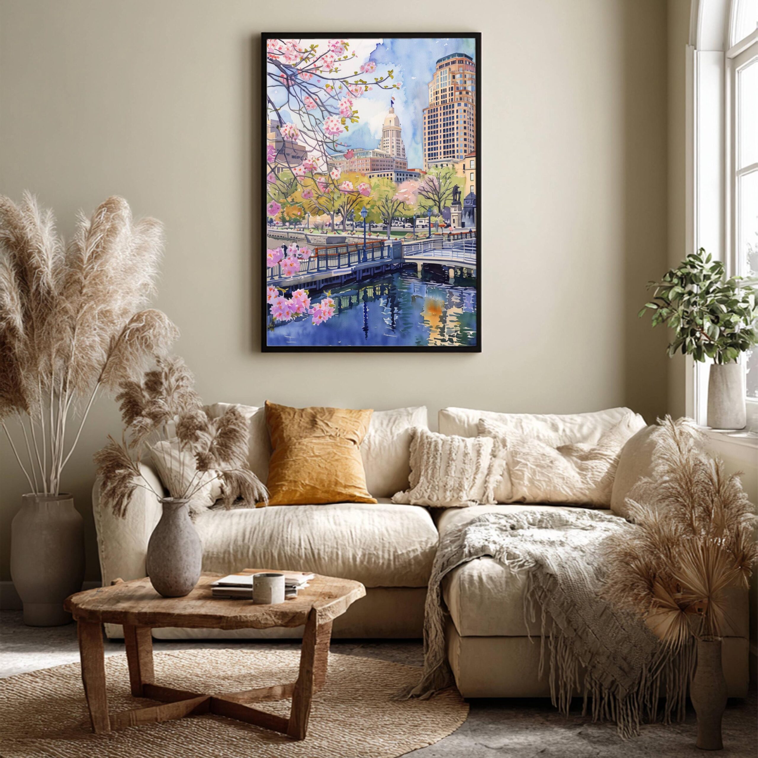 Waterford Park Providence Rhode Island Watercolor Print: USA Travel Art Poster - Image 5