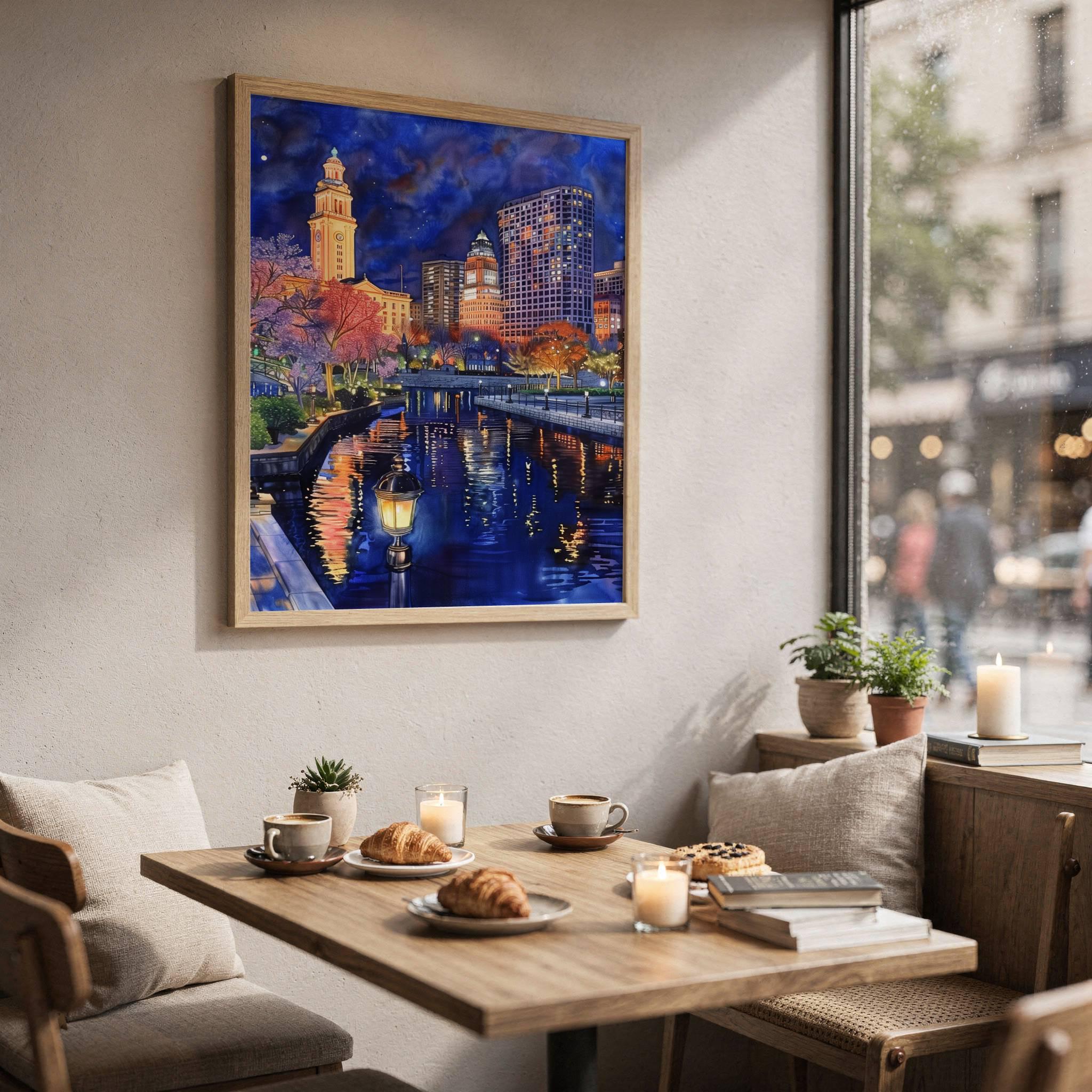 Waterford Park Providence Rhode Island Watercolor Print: USA Travel Art Poster - Image 6