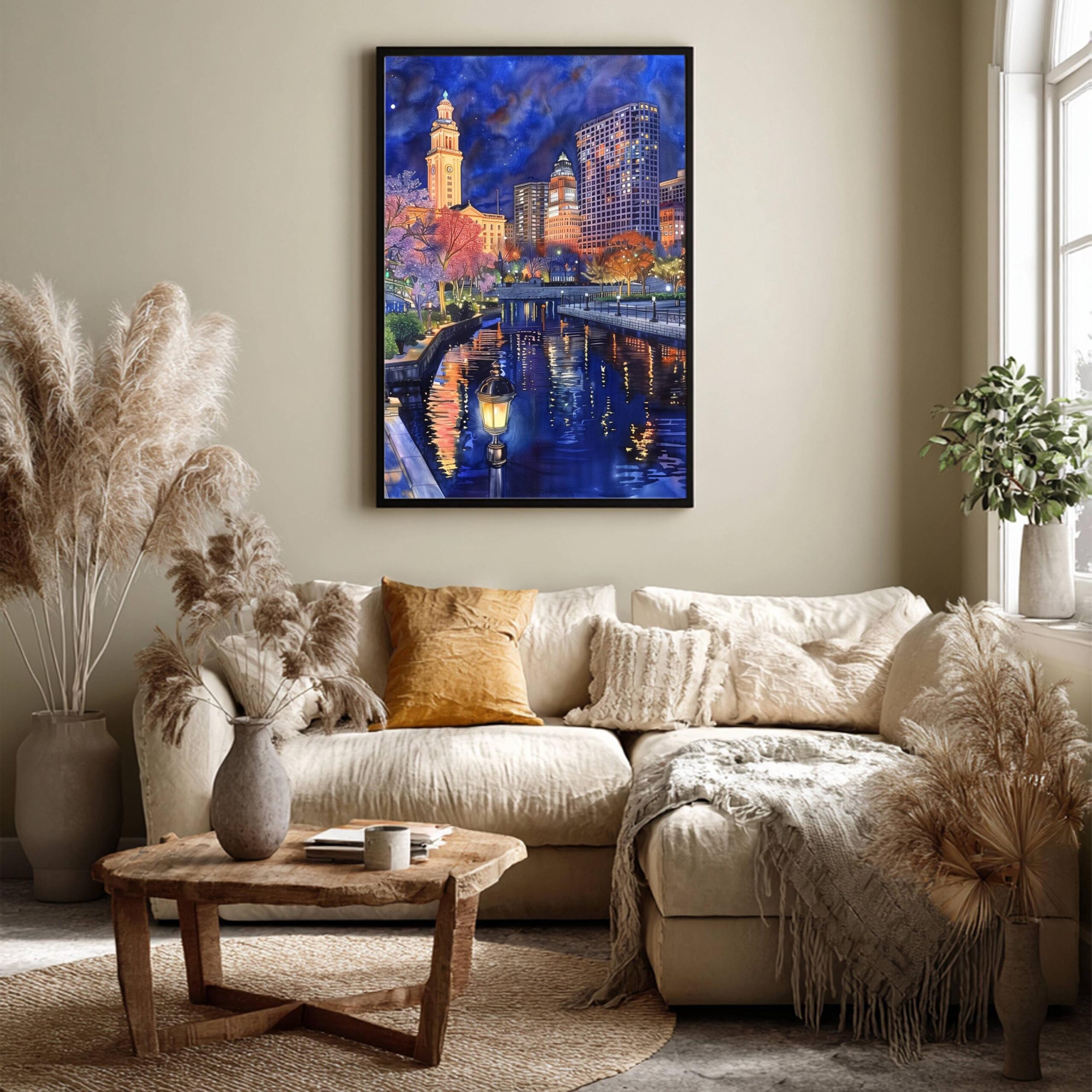 Waterford Park Providence Rhode Island Watercolor Print: USA Travel Art Poster - Image 5