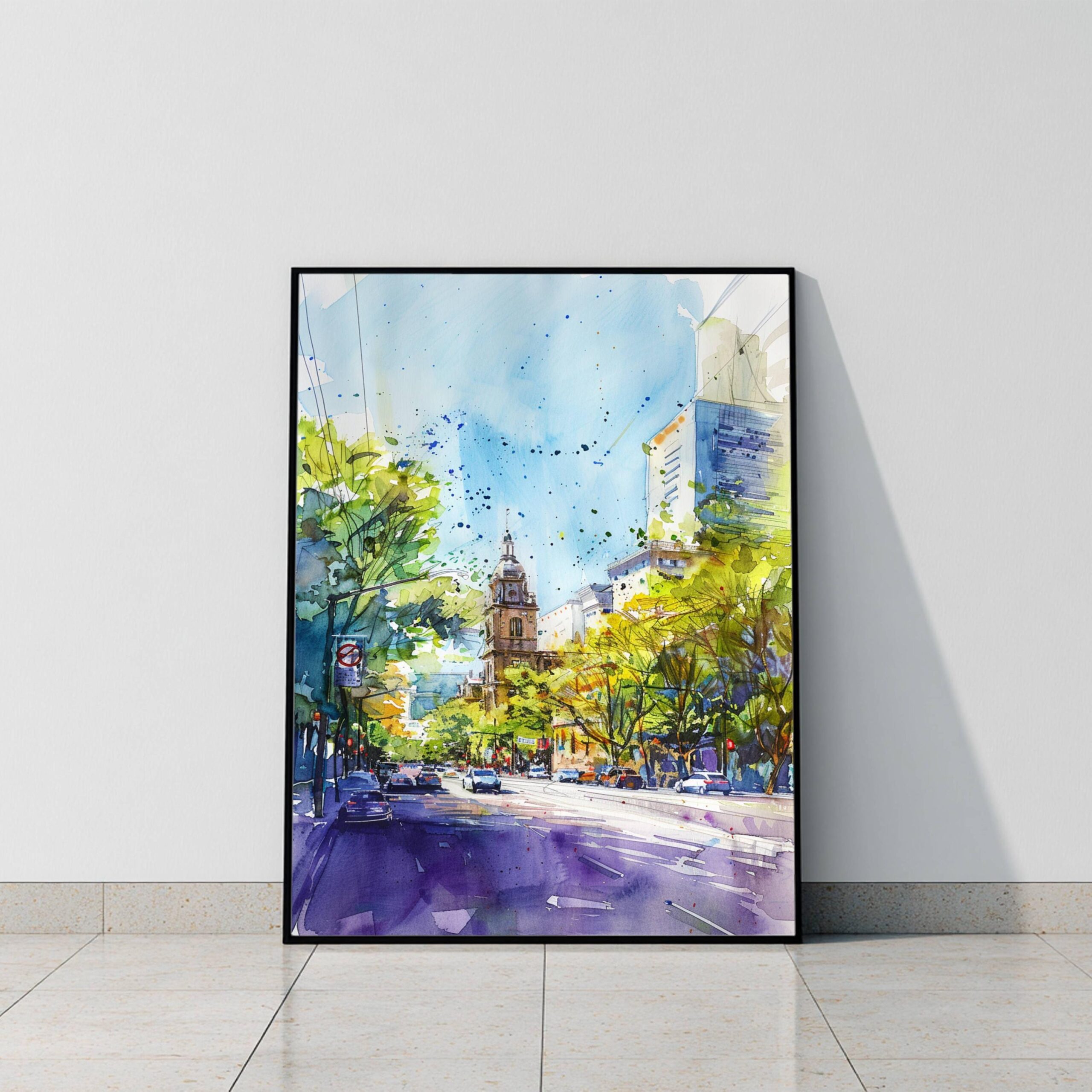 San Jose Costa Rica Watercolor: Travel Poster - Image 10