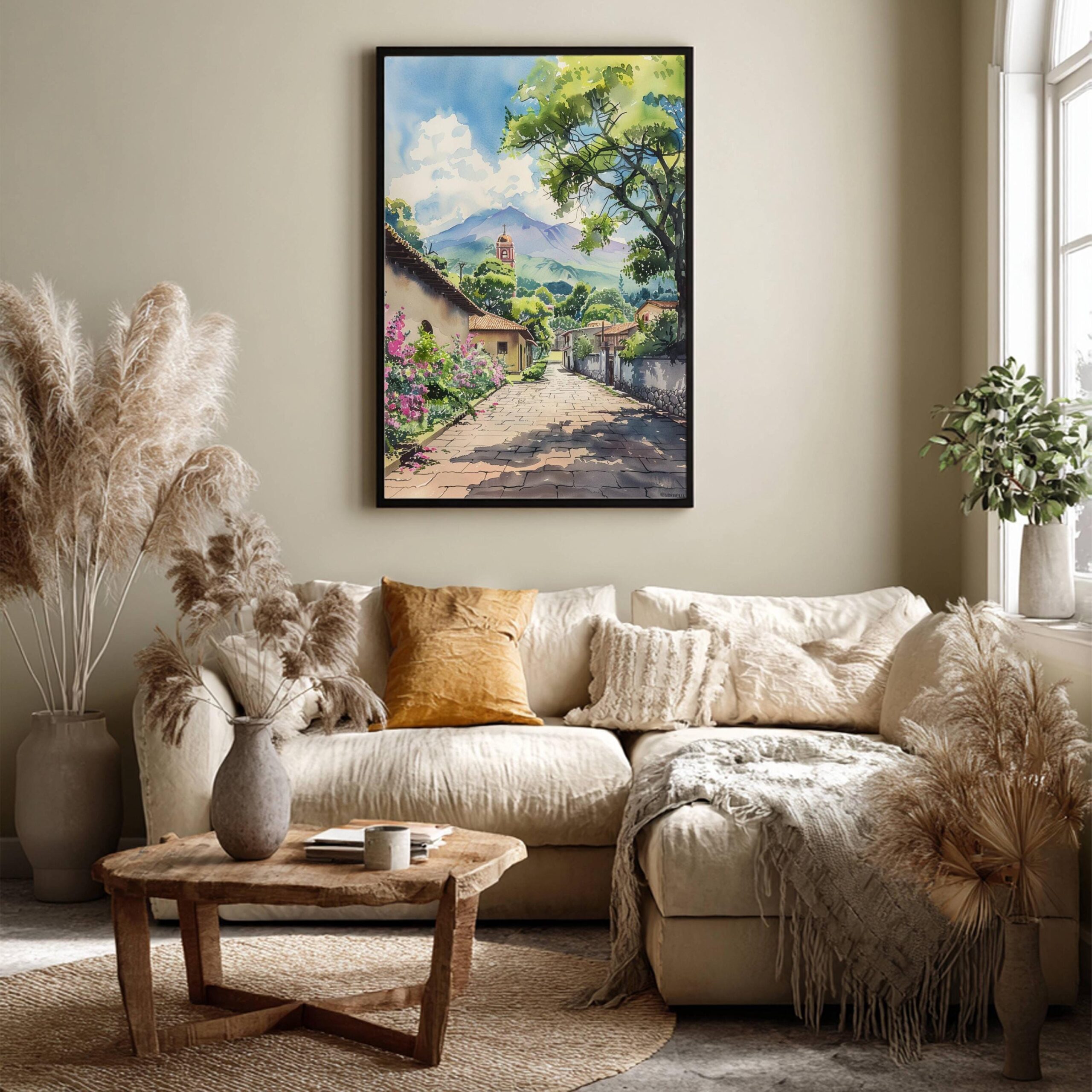 Nicaragua Central America Watercolor: Travel Poster - Image 7