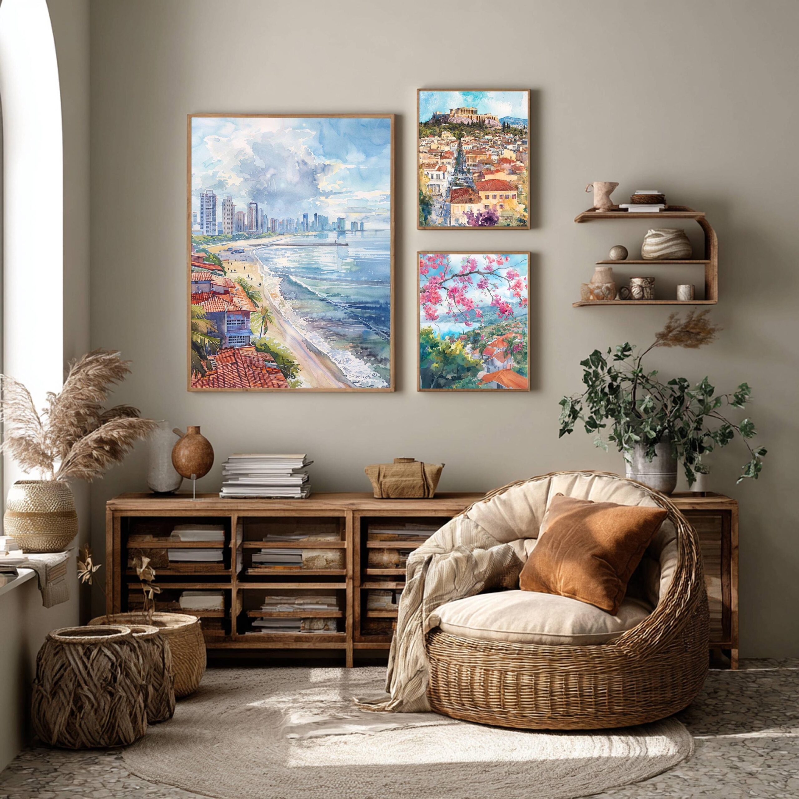 Panama Central America Watercolor: Vacation Travel Art Poster - Image 2