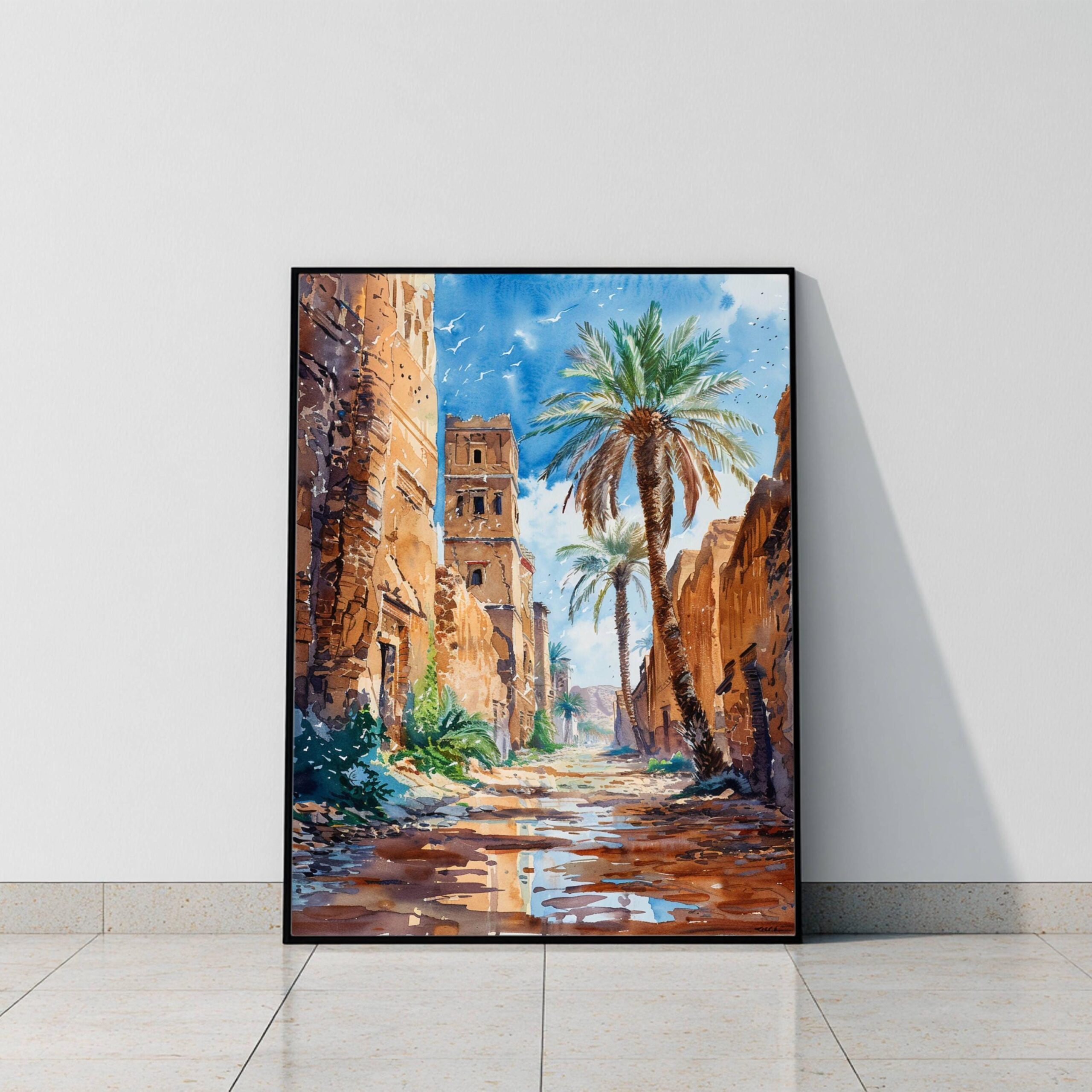 Libya North Africa Watercolor: Travel Poster Print - Image 8