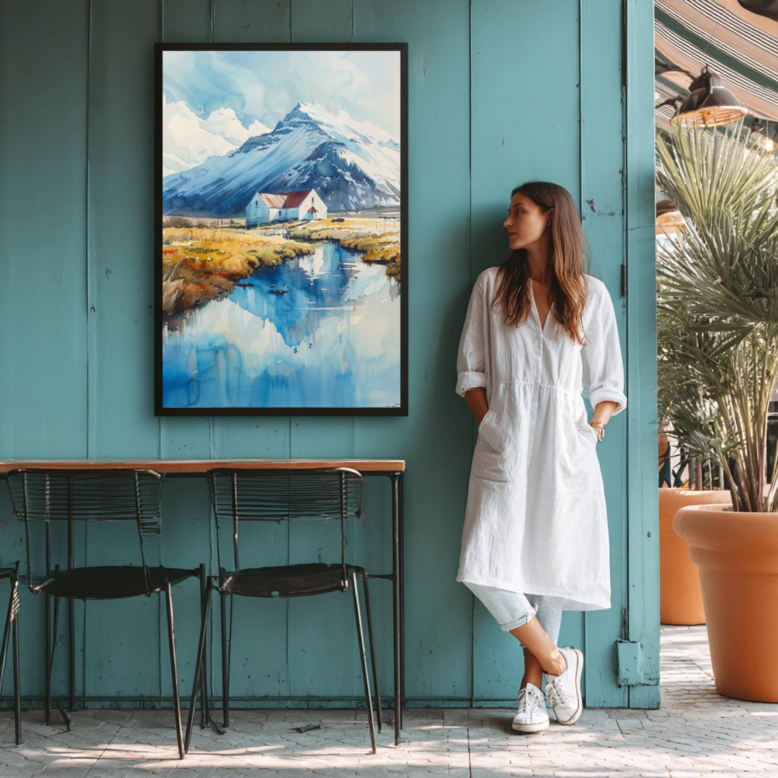 Island of Iceland Watercolor Print: Travel Art Poster - Image 5