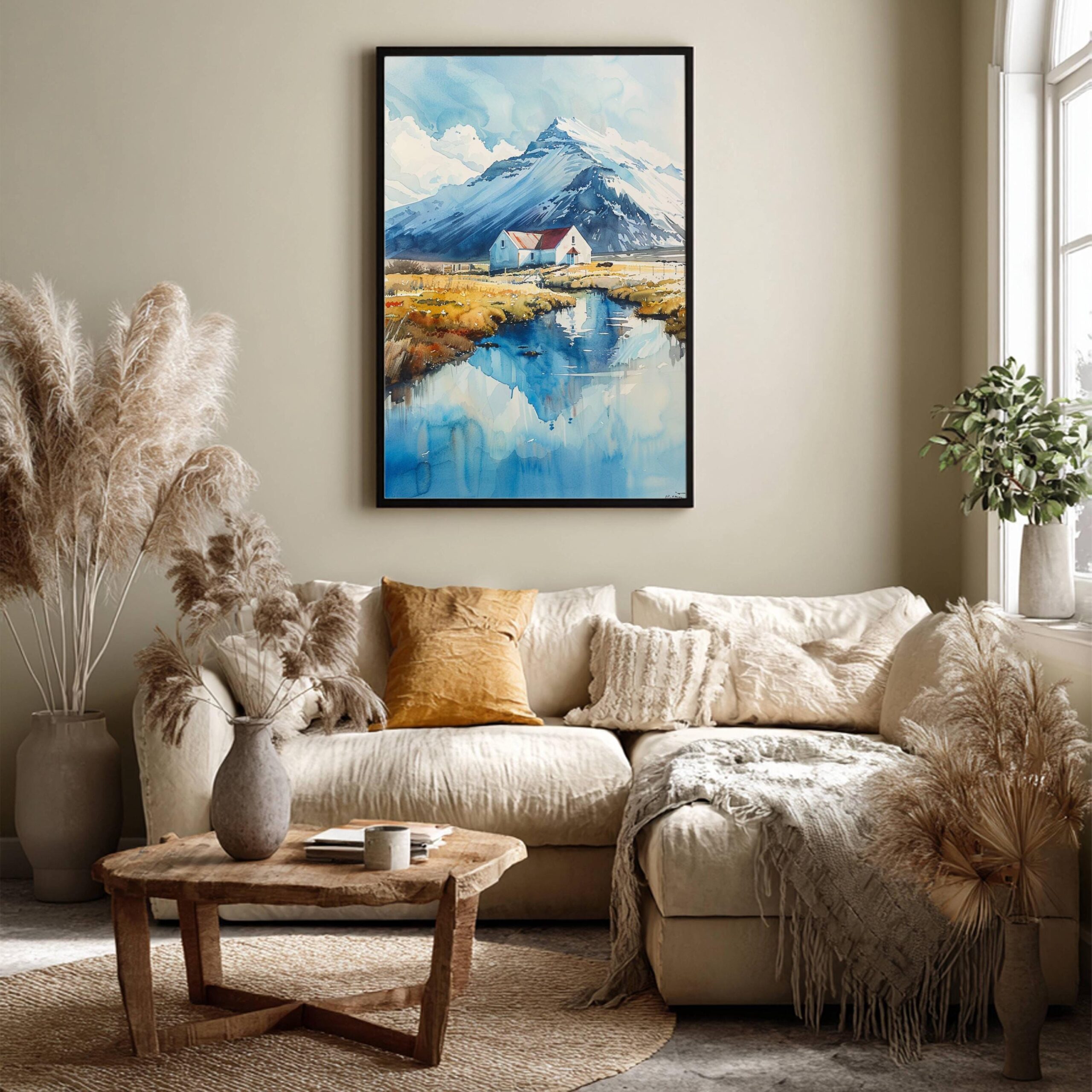 Island of Iceland Watercolor Print: Travel Art Poster - Image 7