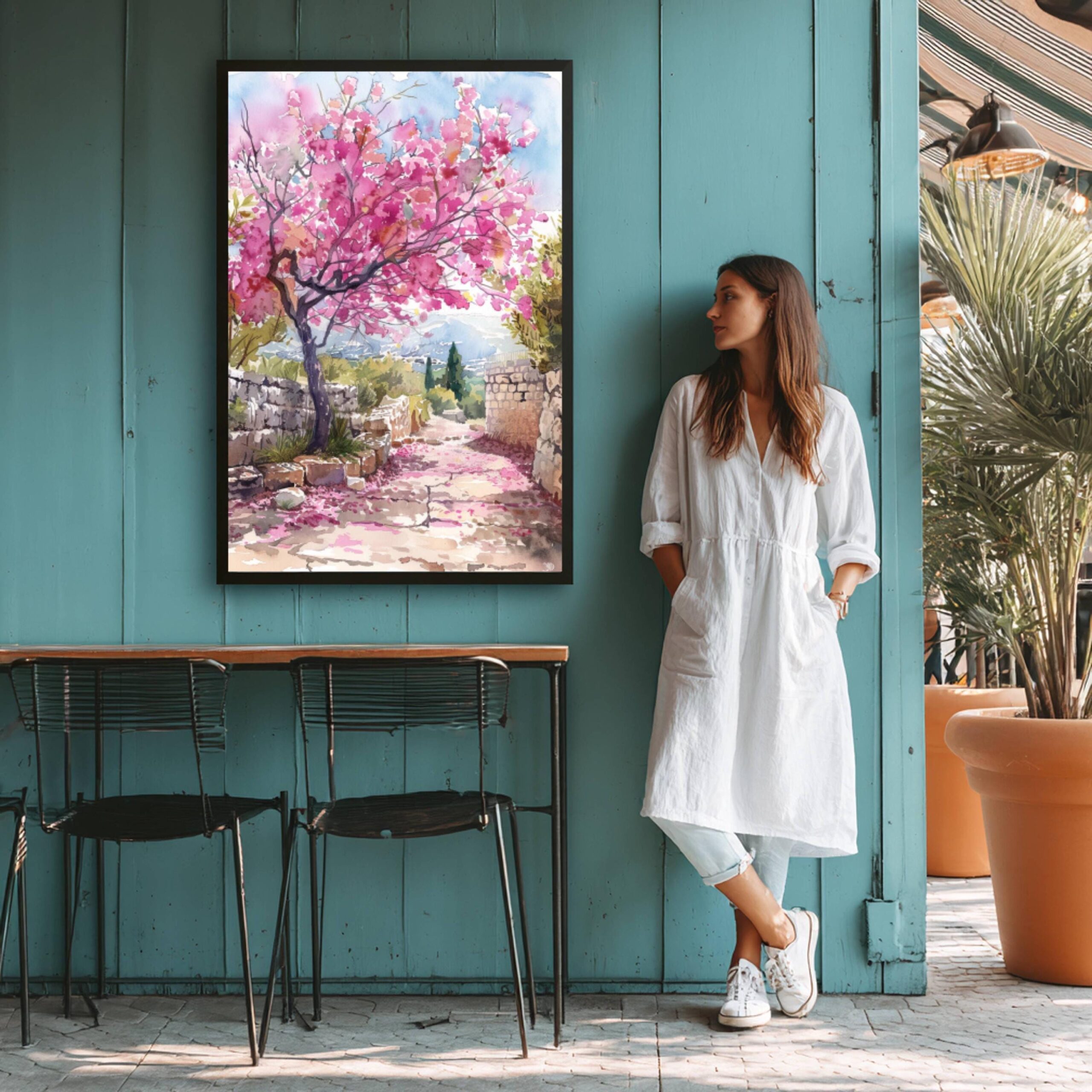 Israel Middle East Watercolor Print: Travel Art Poster - Image 4