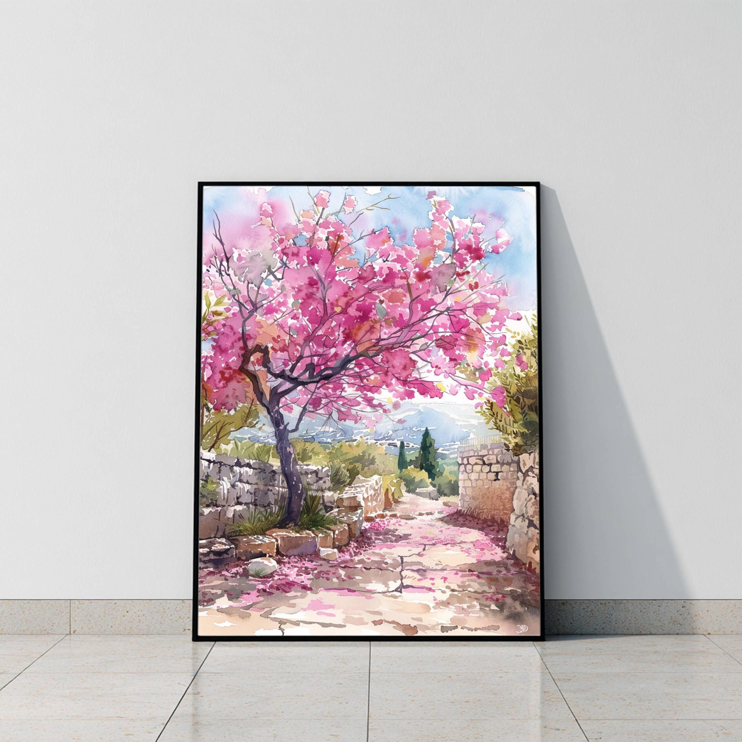 Israel Middle East Watercolor Print: Travel Art Poster - Image 9