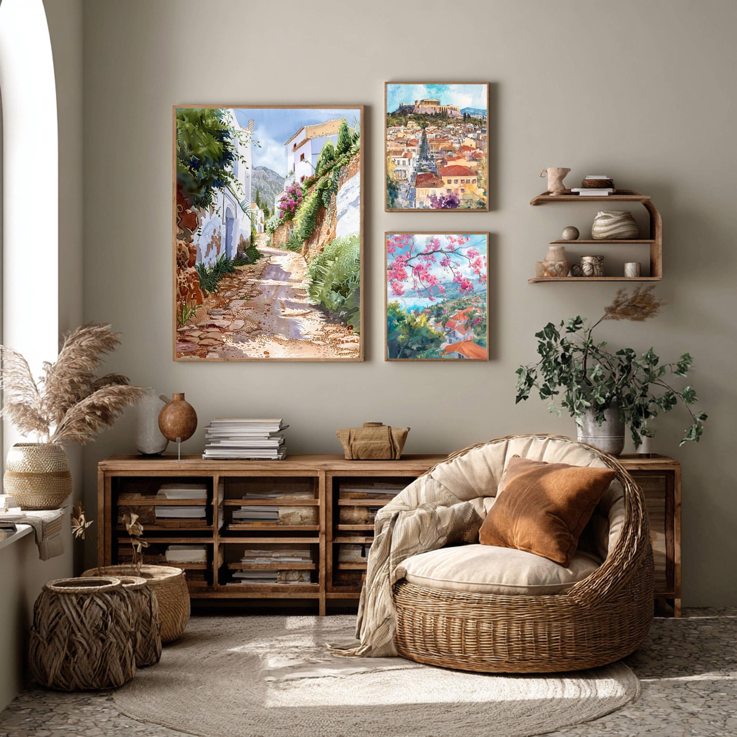 Morocco North Africa Watercolor: Travel Poster Print - Image 7