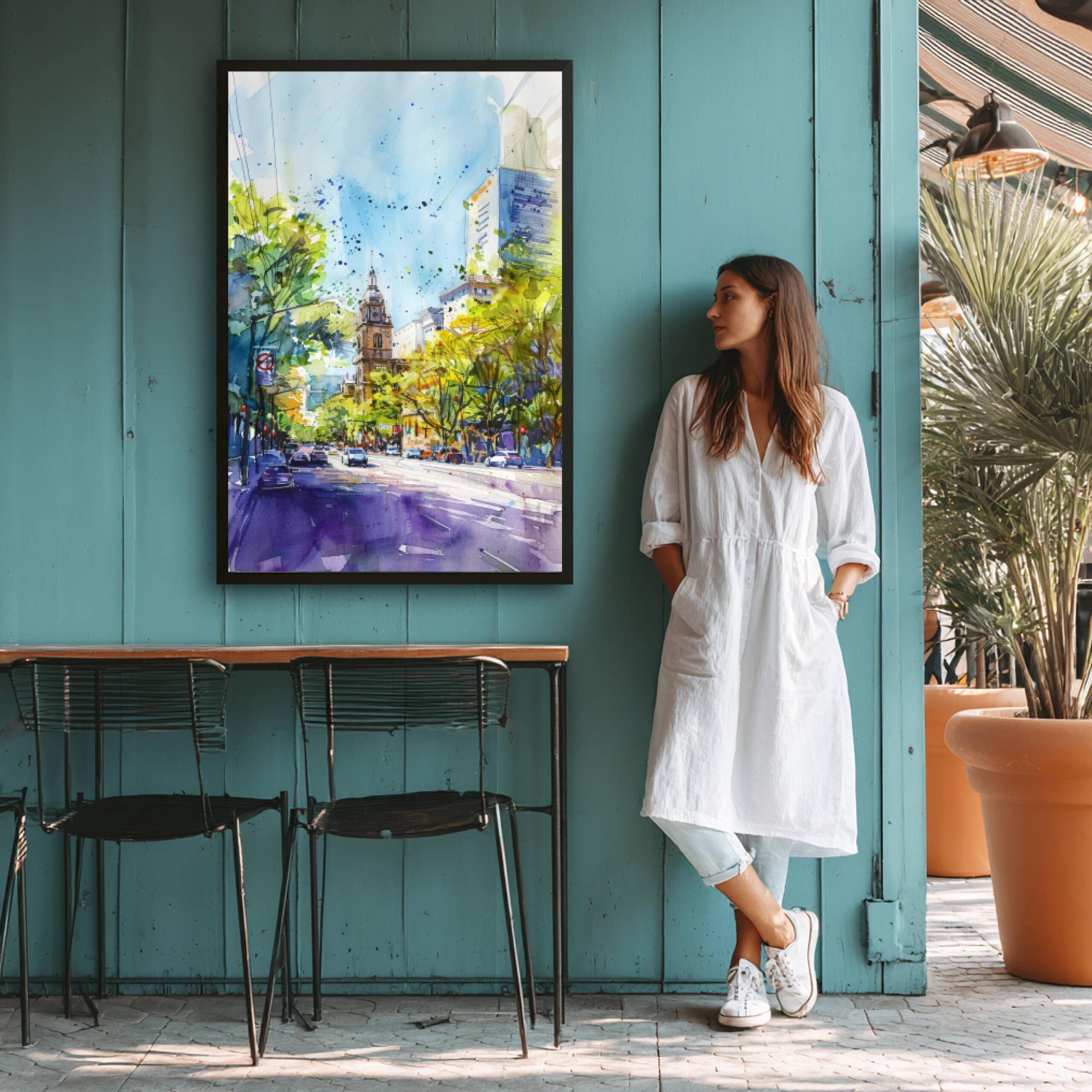 San Jose Costa Rica Watercolor: Travel Poster - Image 5