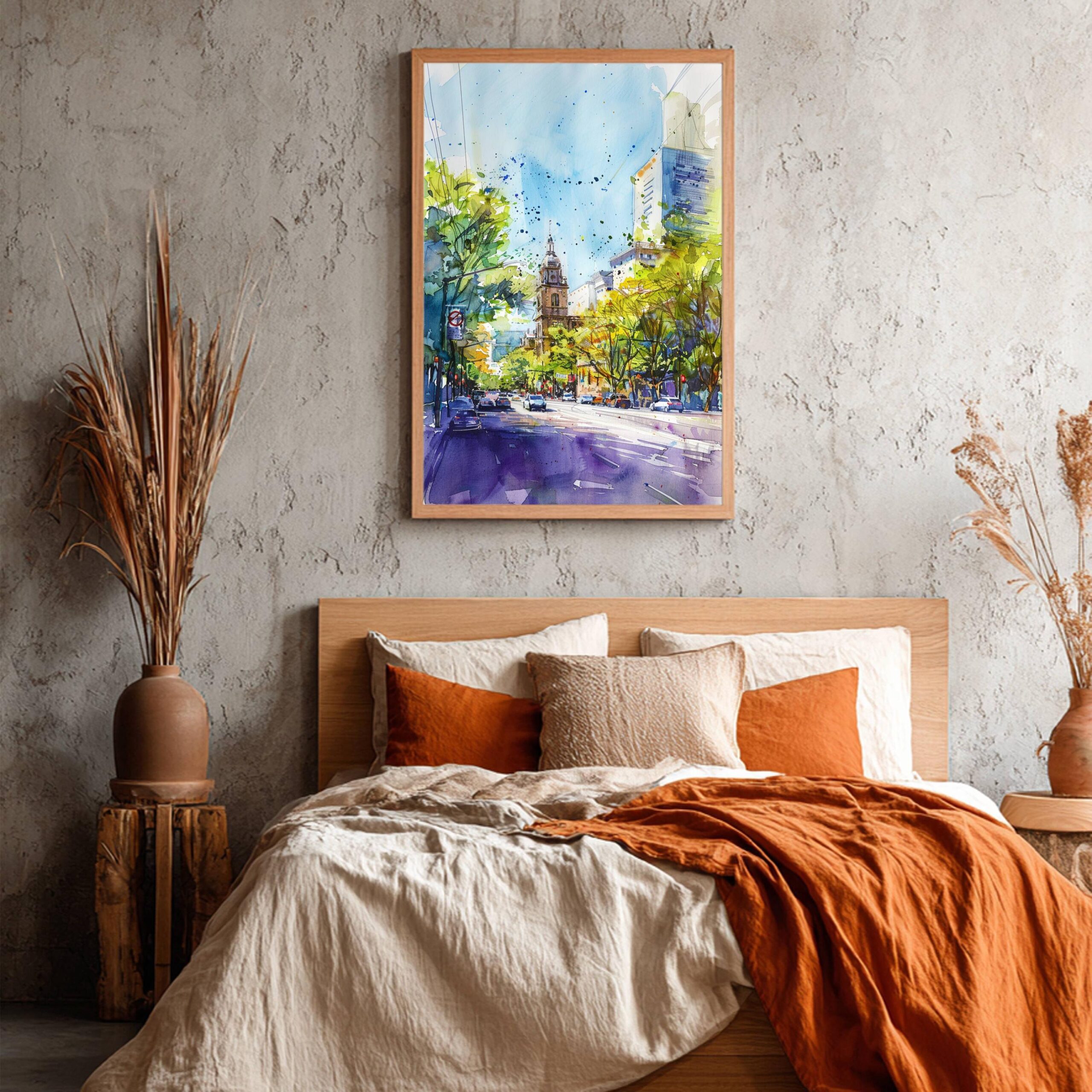 San Jose Costa Rica Watercolor: Travel Poster - Image 9