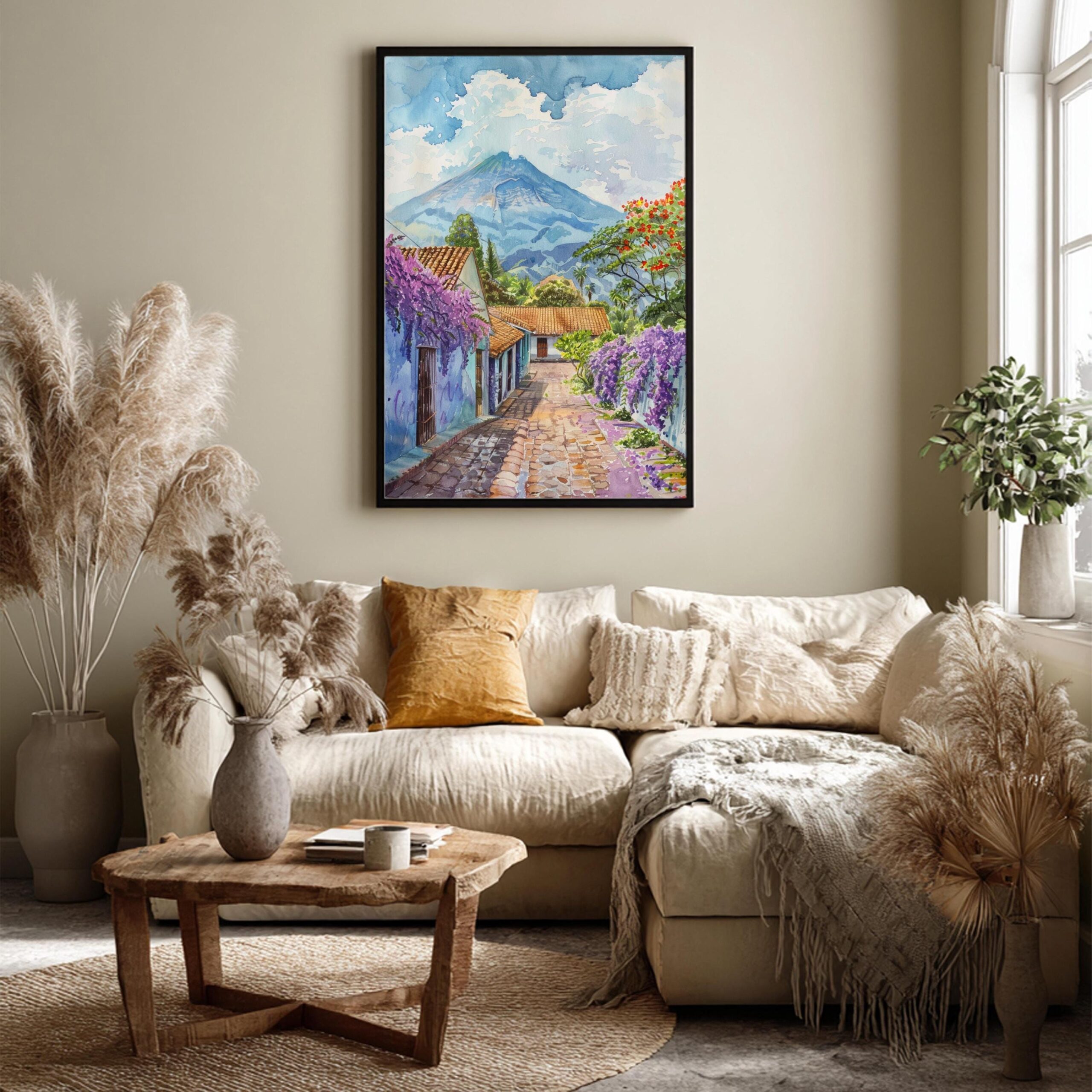 El Salvador Central America Watercolor Print: Travel Art Poster - Image 6