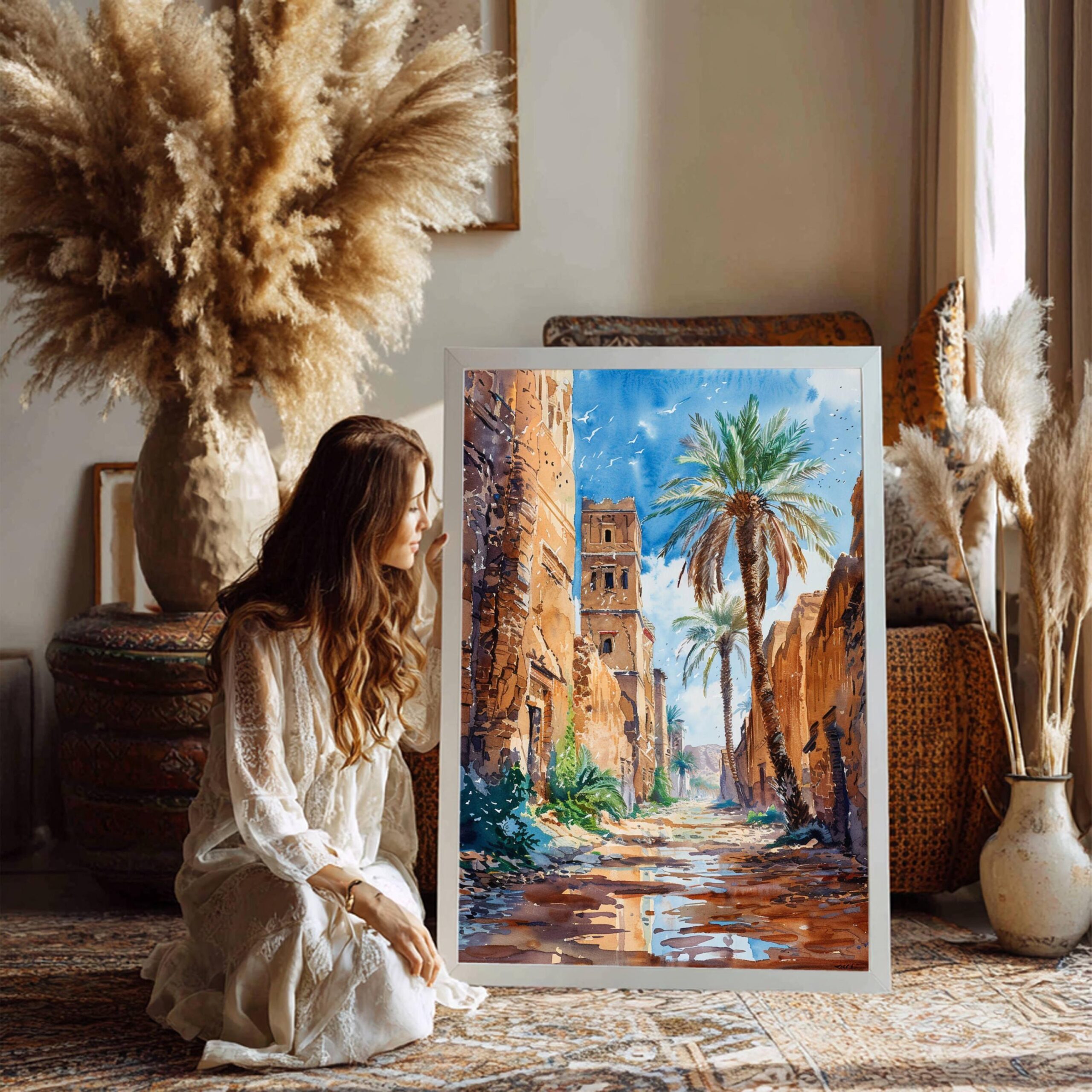 Libya North Africa Watercolor: Travel Poster Print - Image 3
